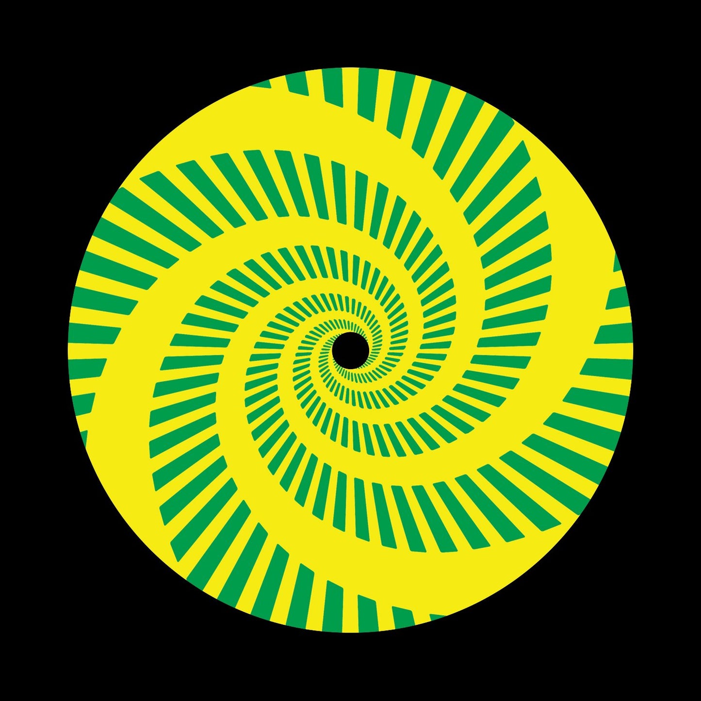 Split Vortex Record Middles Green Yellow