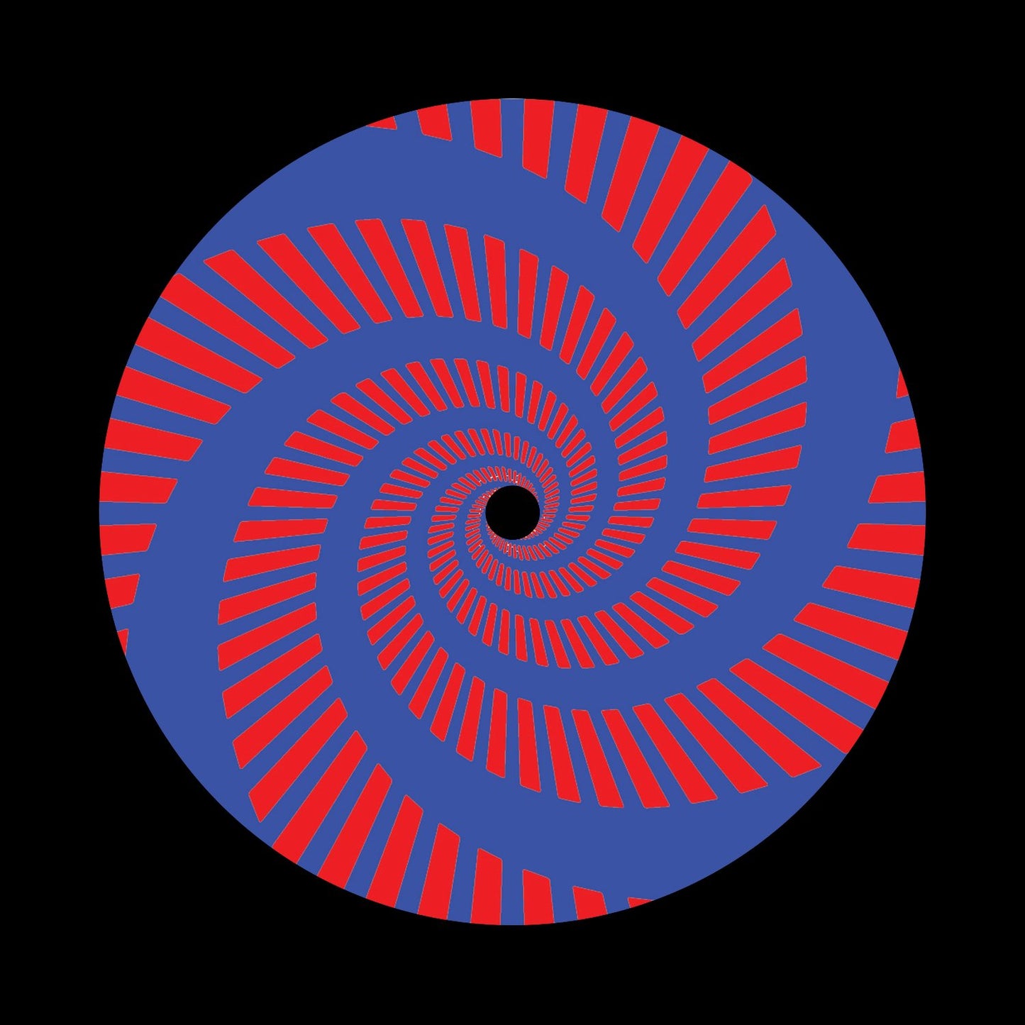 Split Vortex Record Middles Red Blue