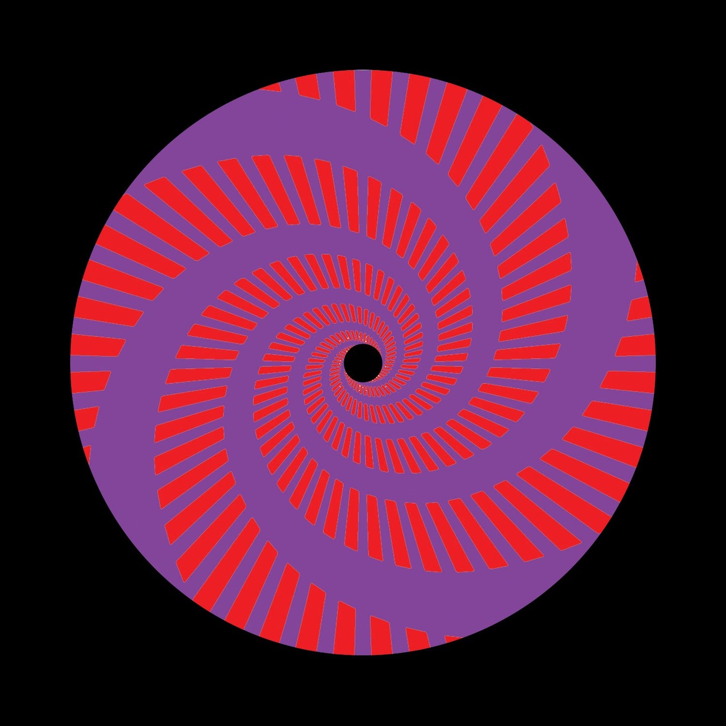 Split Vortex Record Middles Red Purple