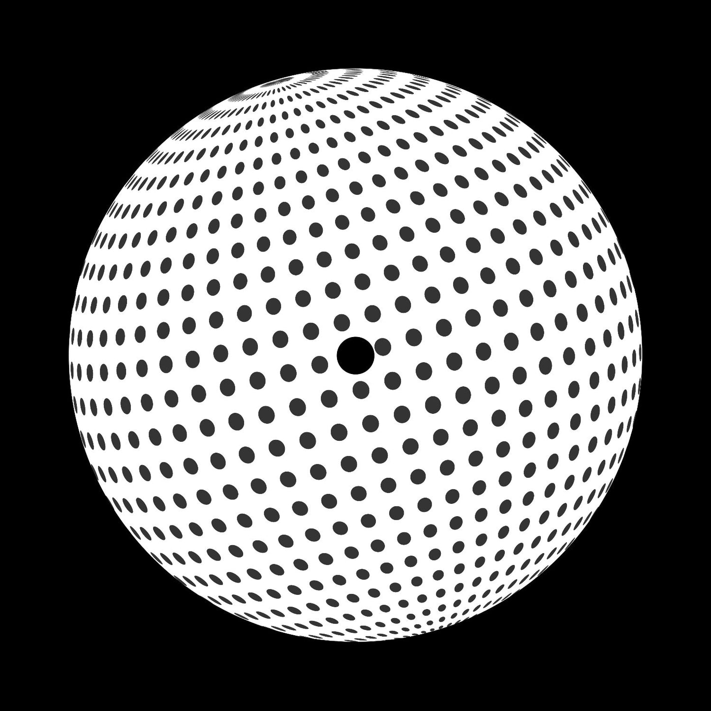 Spherical Dot Globe Centre Labels