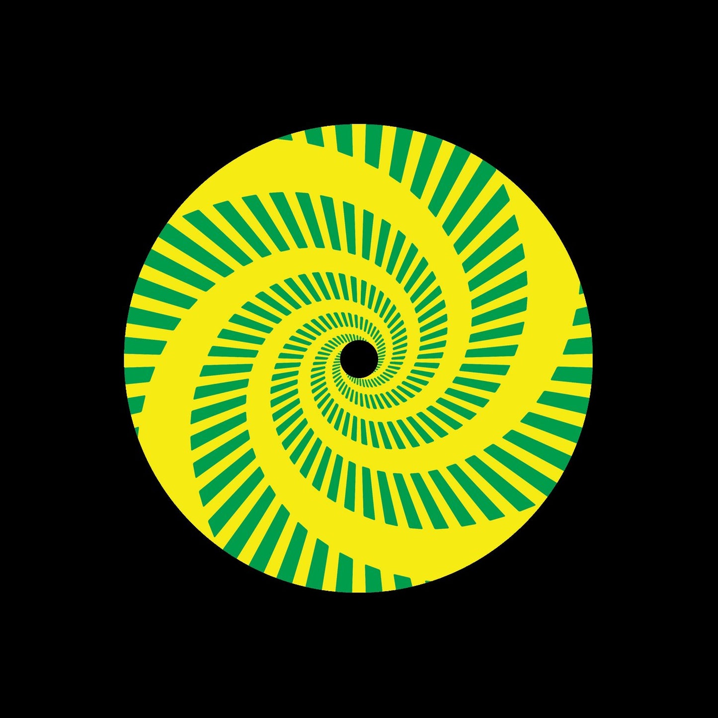 7" Split Vortex Record Middles Green Yellow