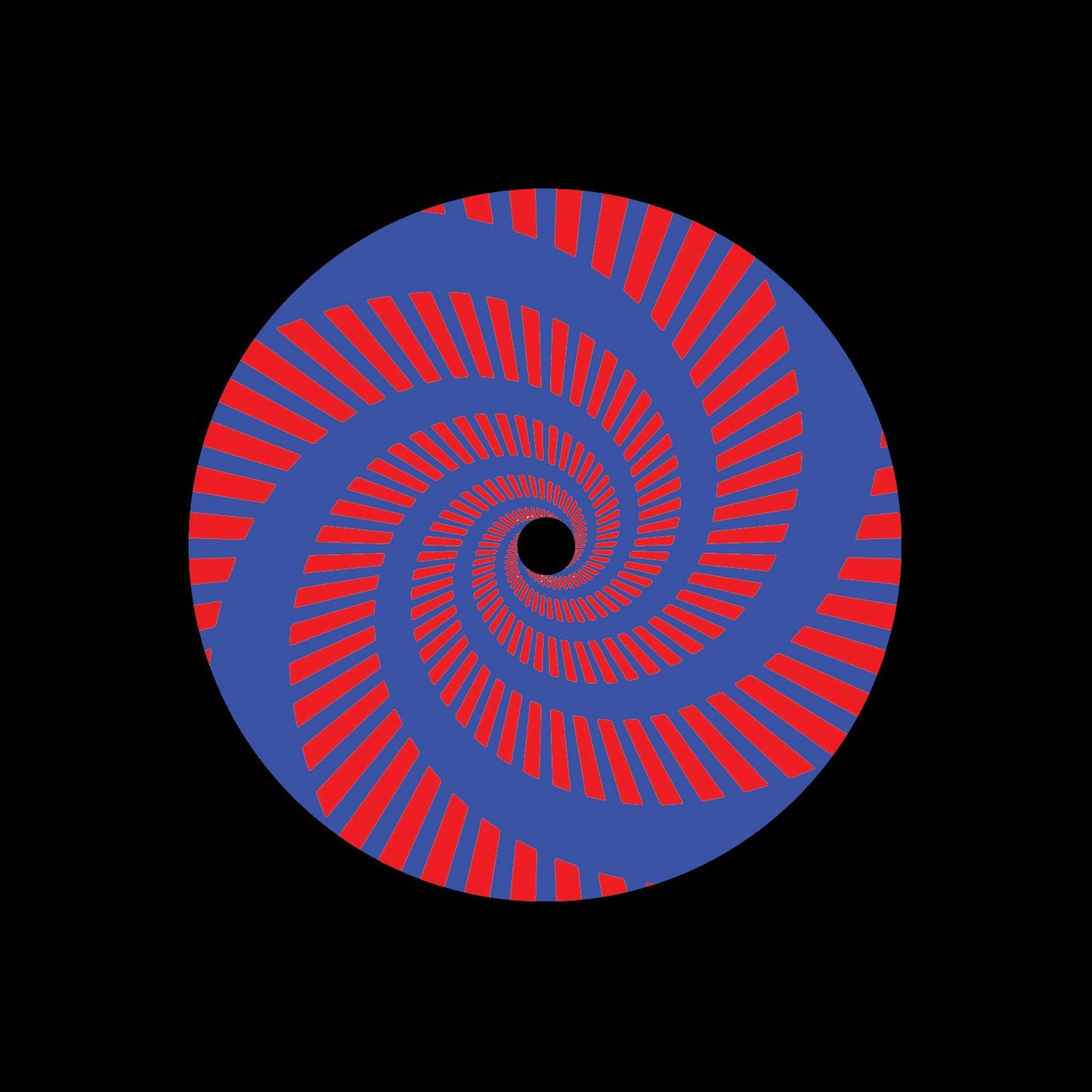 7" Split Vortex Record Middles Red Blue