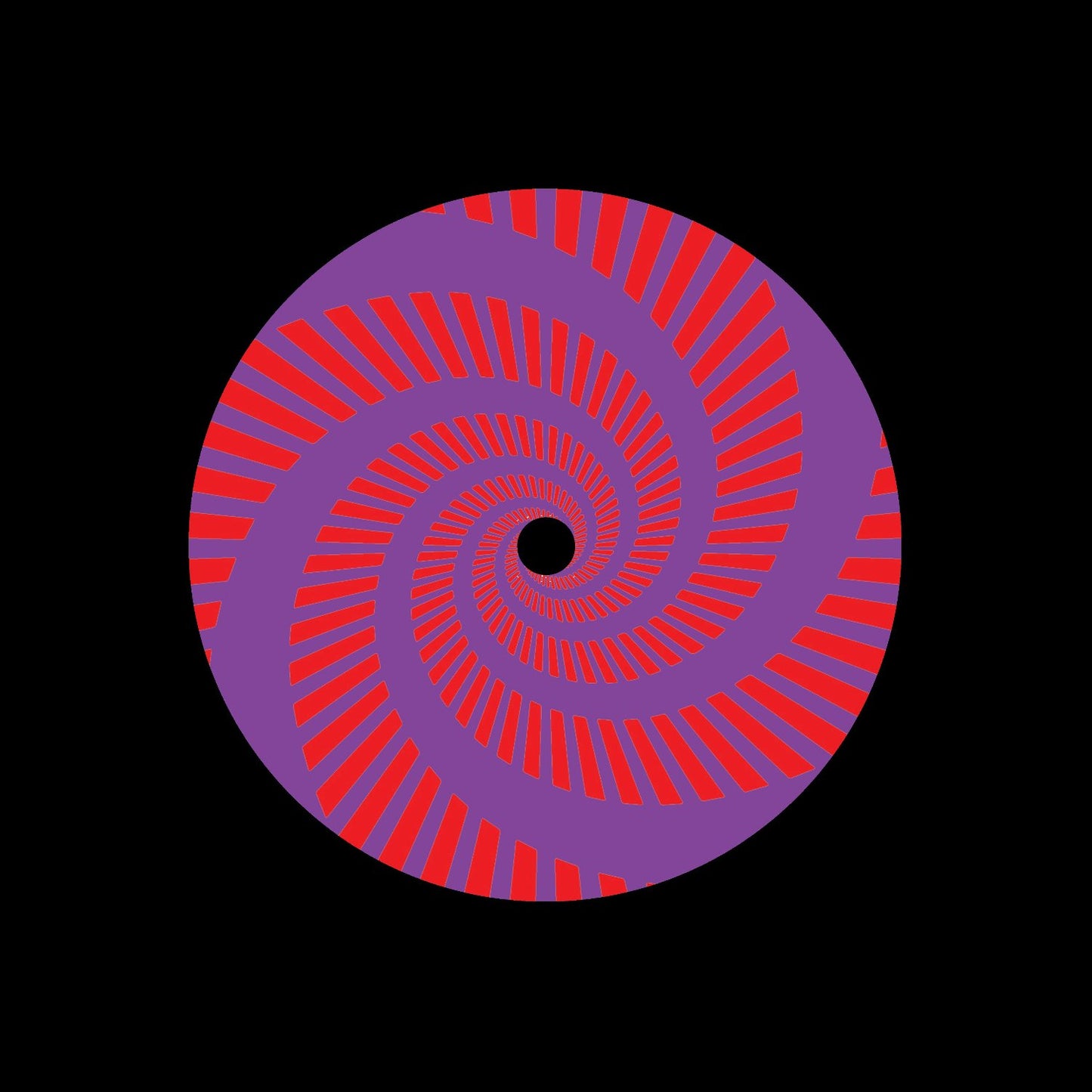 7" Split Vortex Record Middles Red Purple