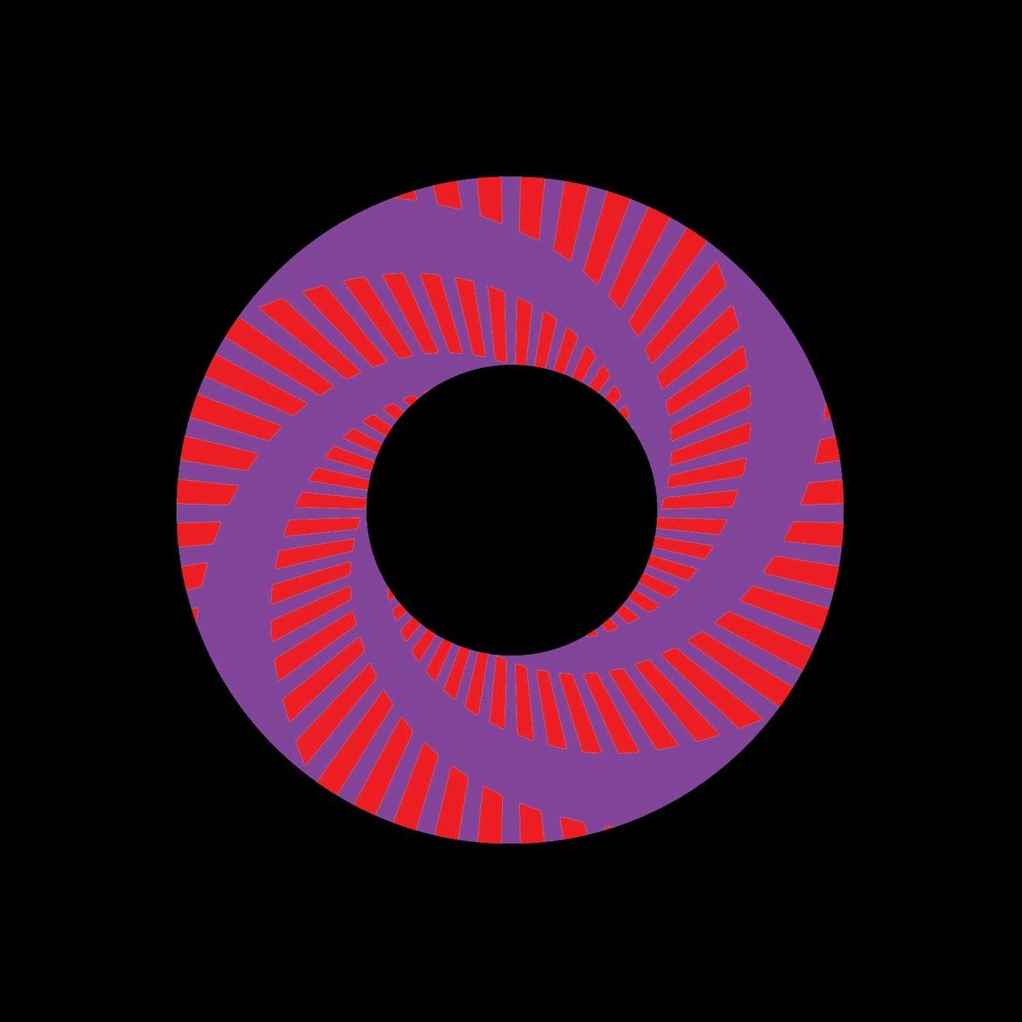 Jukebox Split Vortex Record Middles Red Purple