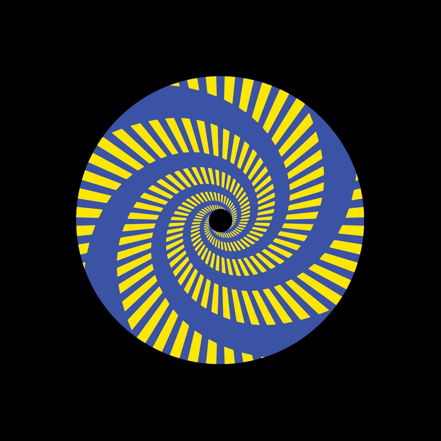 7" Split Vortex Centre Labels Yellow Blue