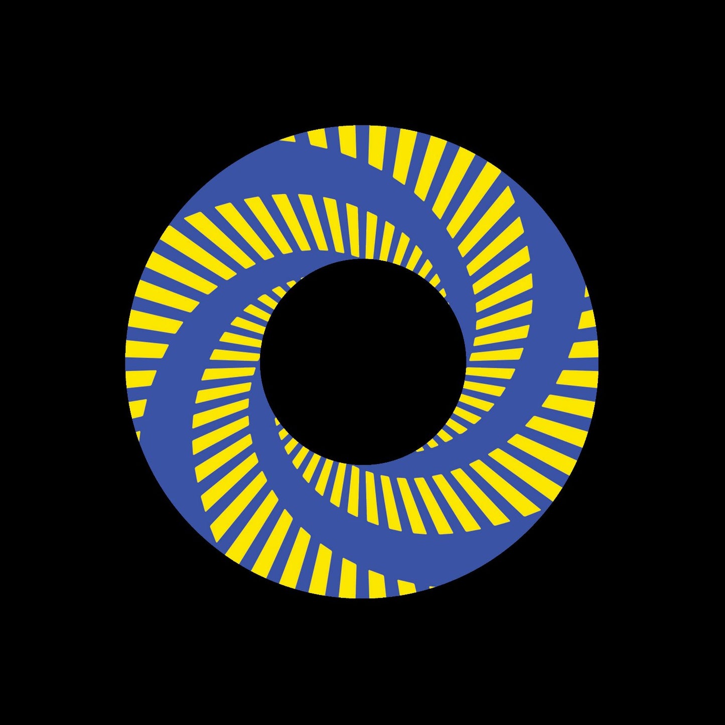 Jukebox Split Vortex Centre Labels Yellow Blue