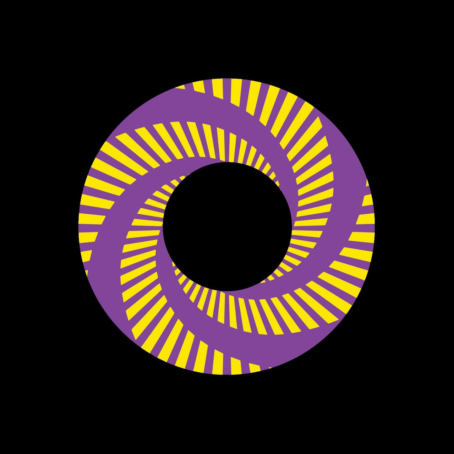 Jukebox Split Vortex Centre Labels Yellow Purple