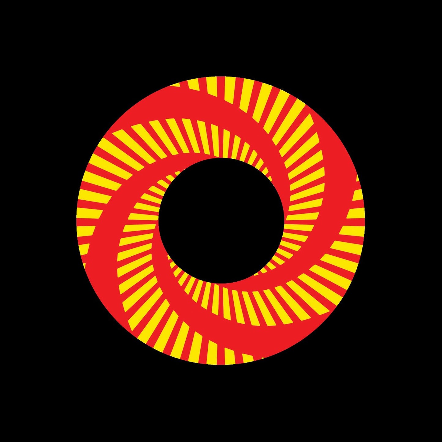 Jukebox Split Vortex Centre Labels Yellow Red