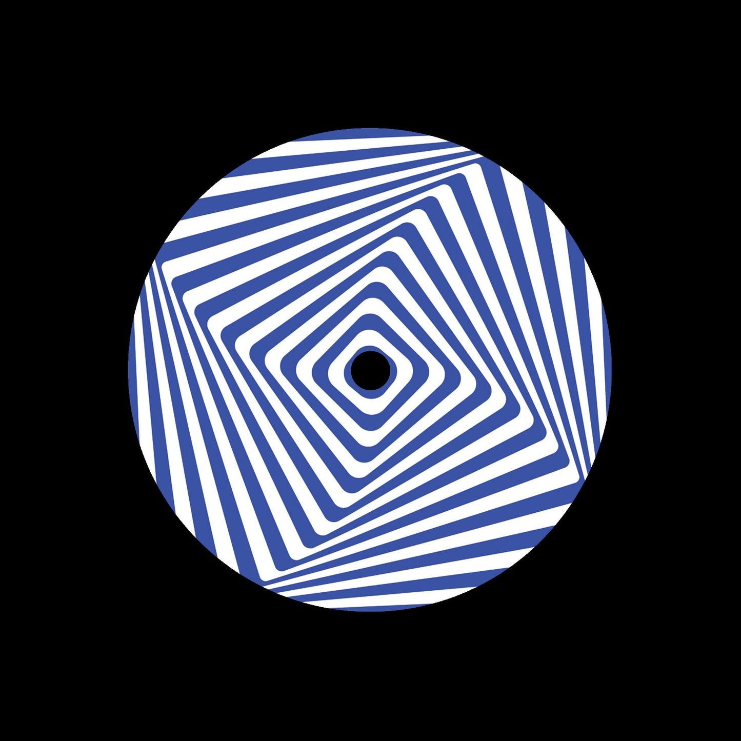 7" 3D Striped Tower Center Labels Blue