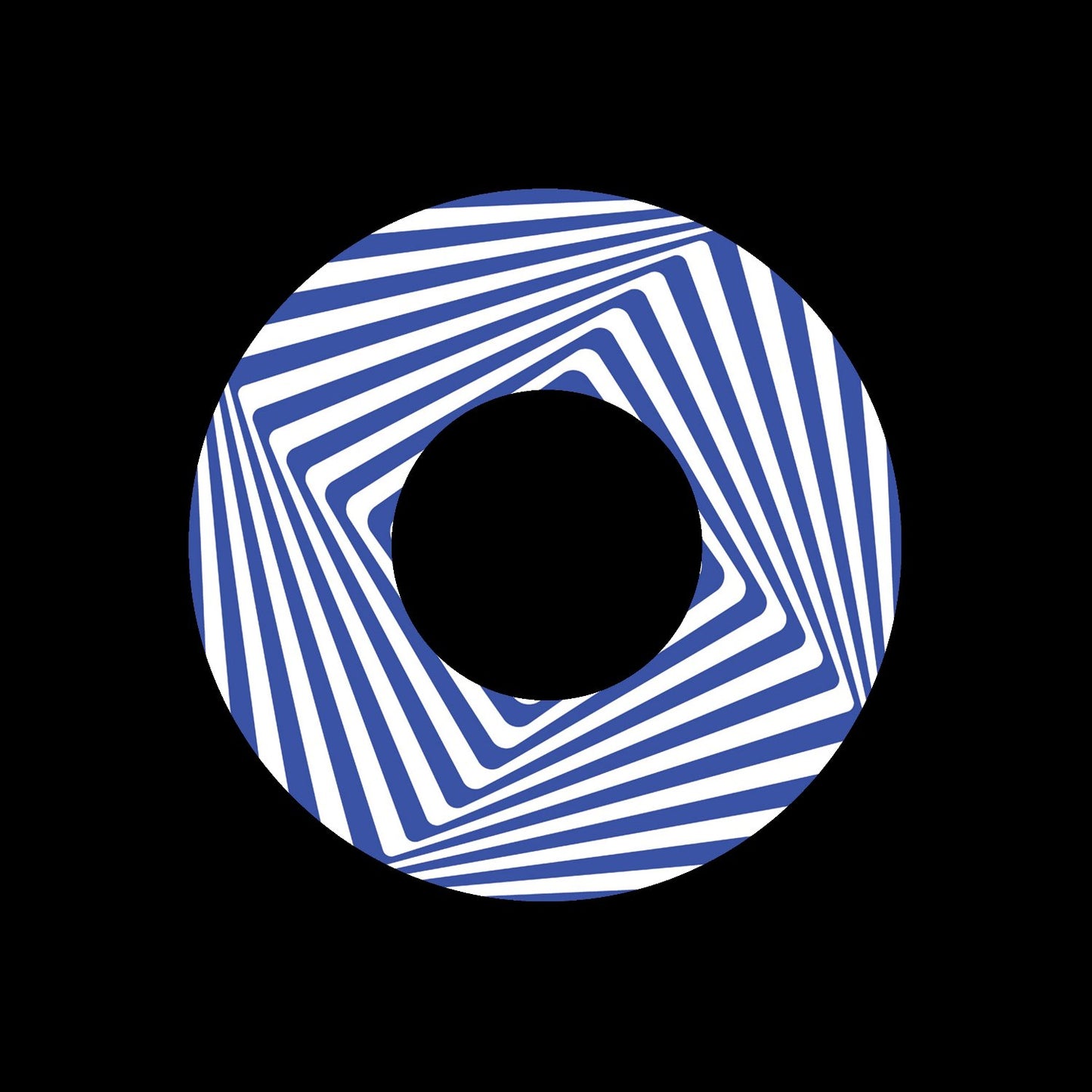 Jukebox 3D Striped Tower Center Labels Blue