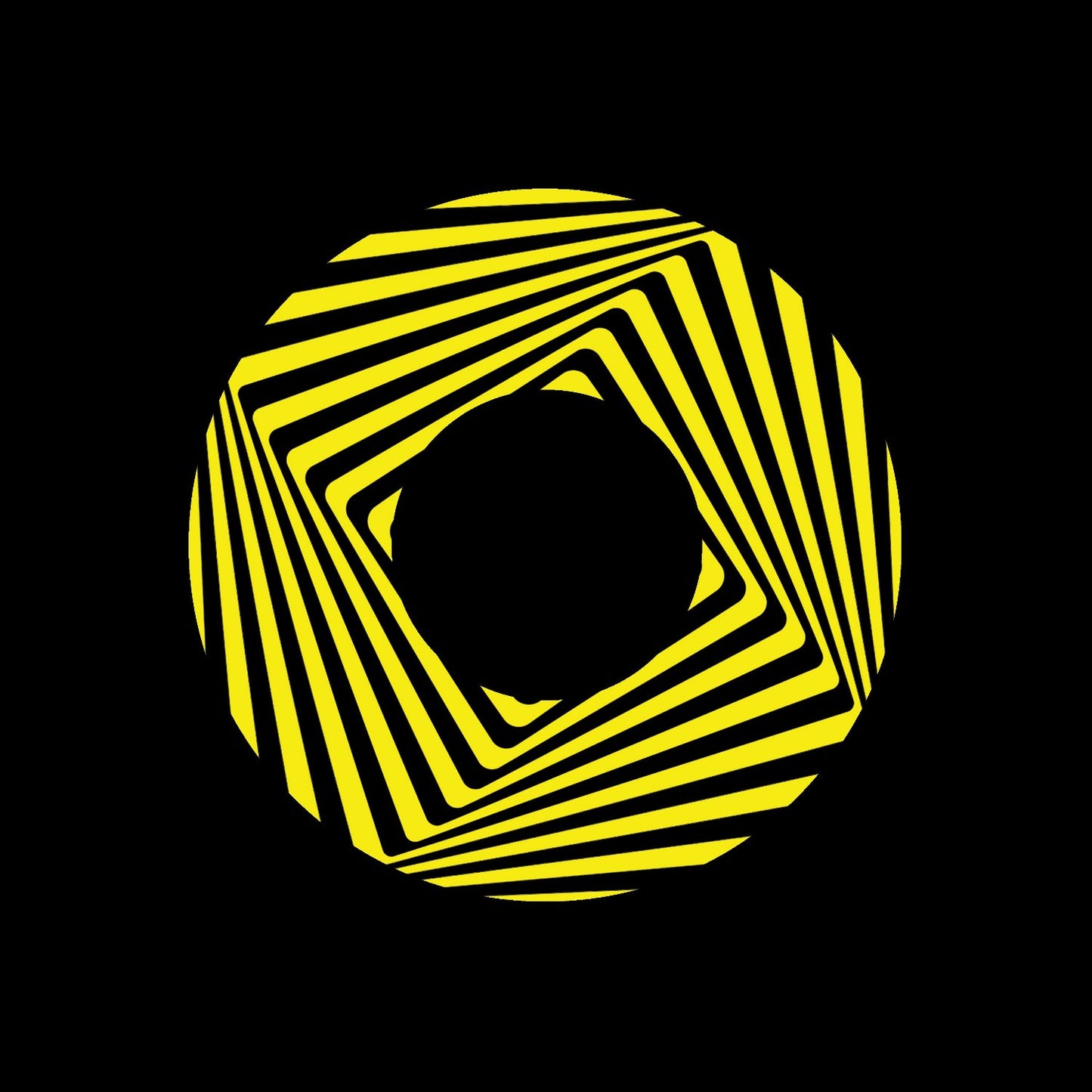 Jukebox 3D Striped Tower Centre Labels Yellow Black