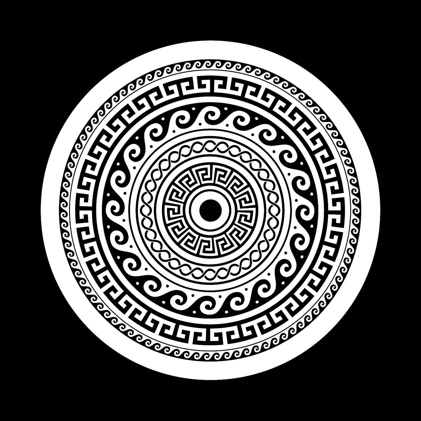 Circular Endless Pattern Centre Labels