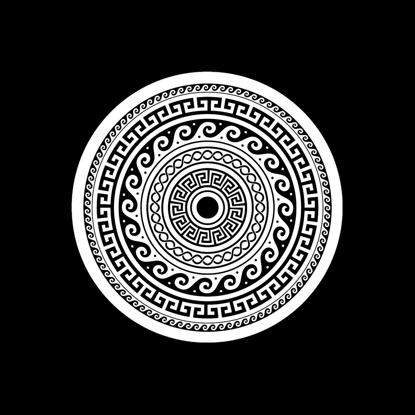 7" Circular Endless Pattern Record Middles