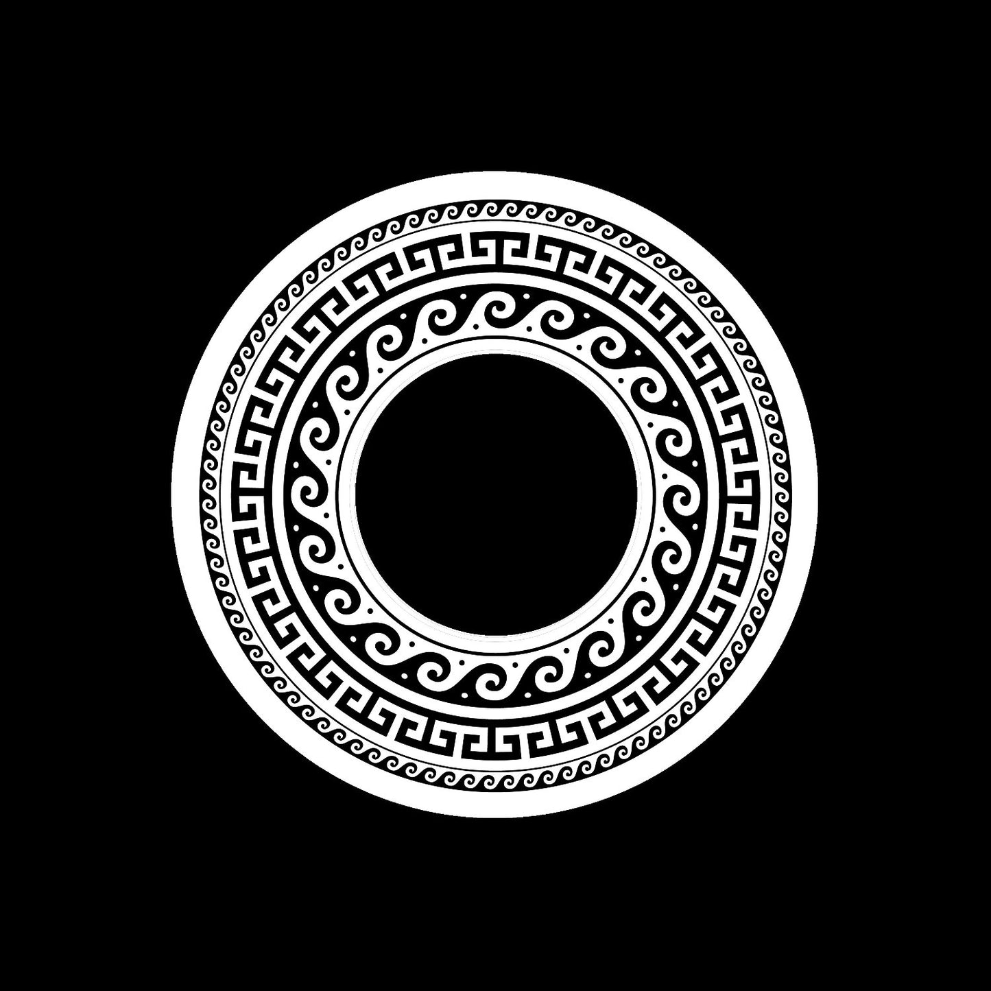 Jukebox Circular Endless Pattern Center Labels