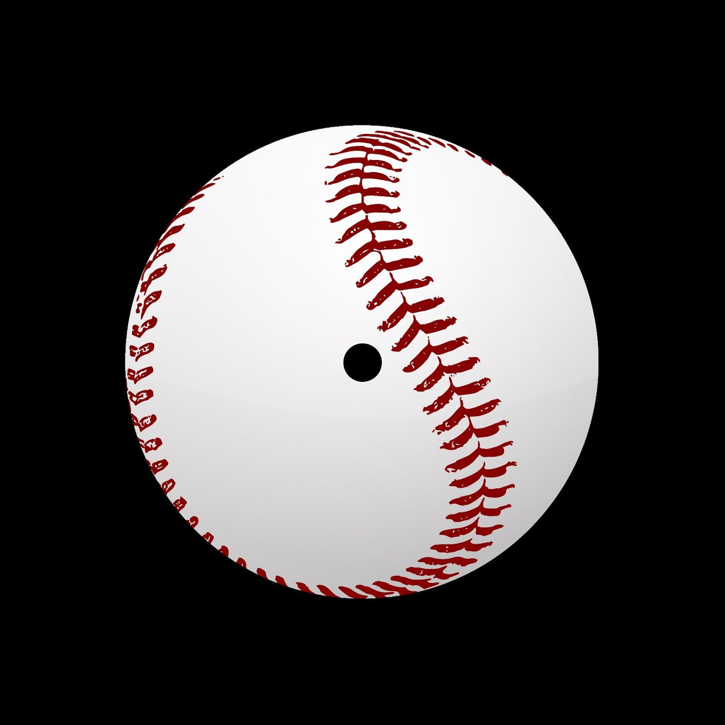 7" Baseball Ball 3 of 5 Record Middles