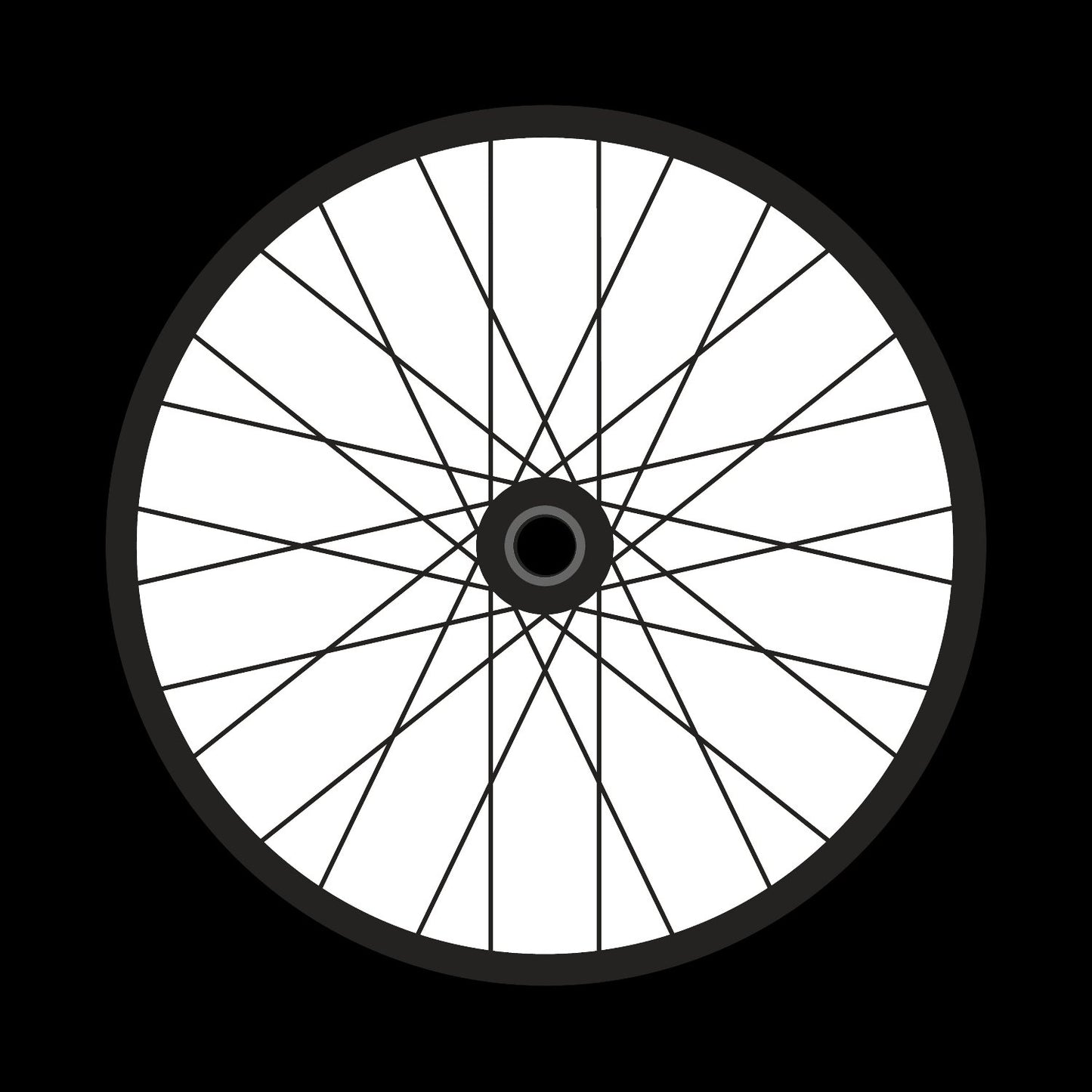 Bicycle Bike Spokes Wheel #1 of 9 Self-Adhesive Promo Record Middle Centre Labels for 10" & 12" Vinyl - centerlabels_uk
