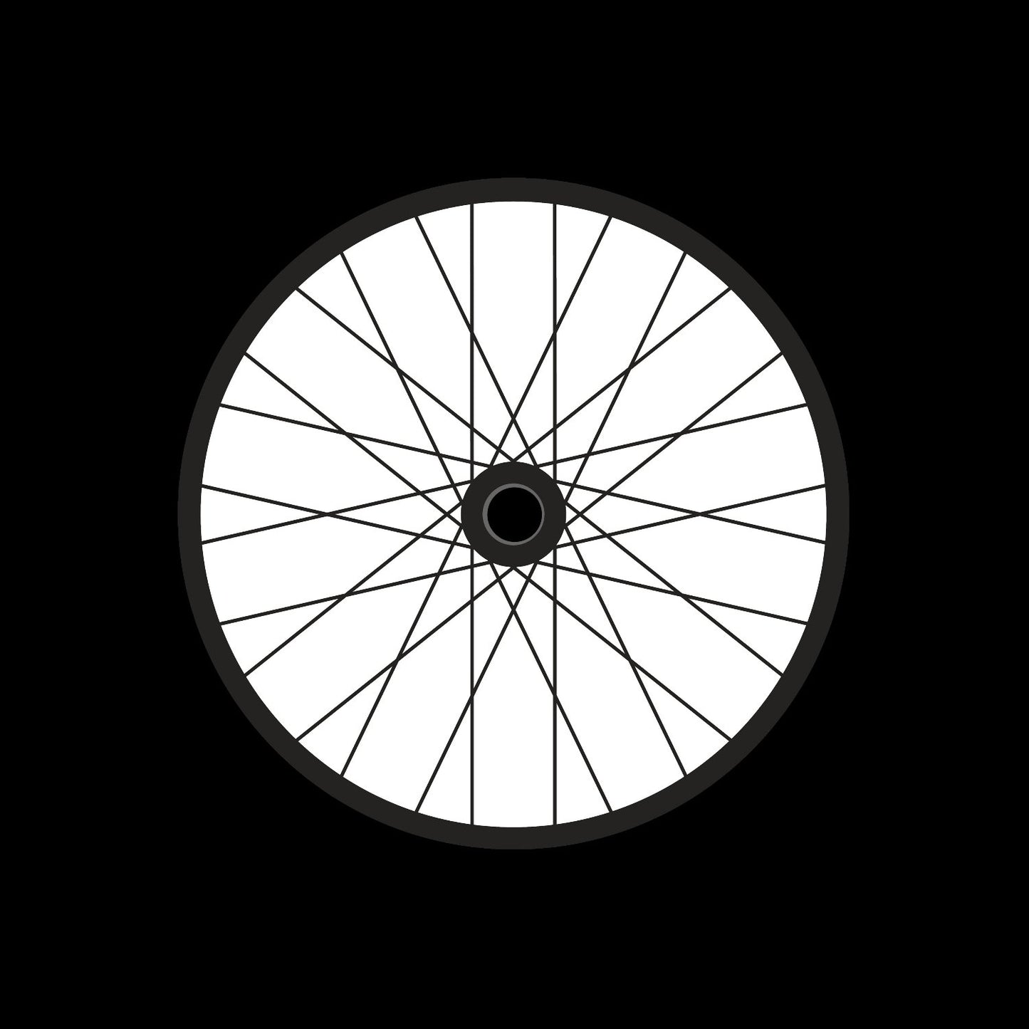 Bicycle Bike Spokes Wheel #1 of 9 Self-Adhesive Promo Record Middle Centre Labels for 7" Vinyl - centerlabels_uk