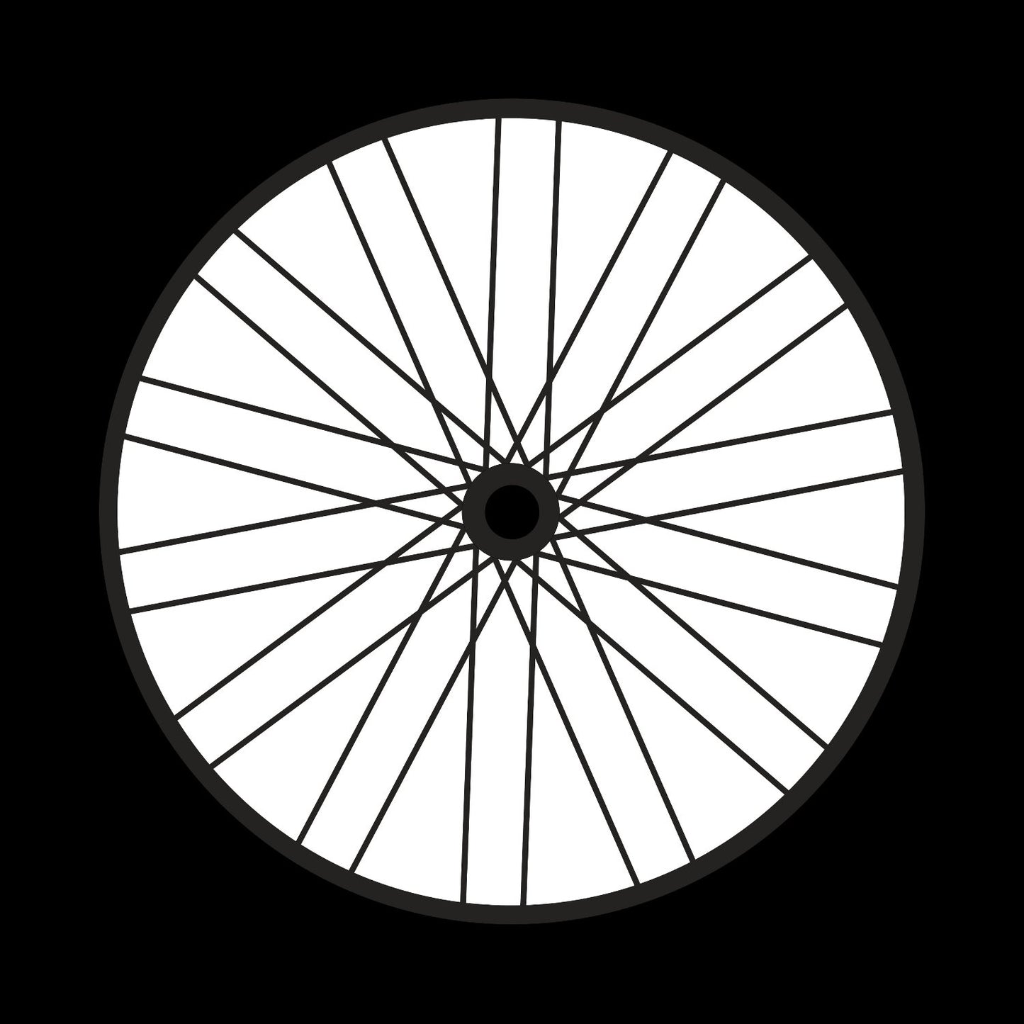 Bicycle Bike Spokes Wheel #2 of 9 Self-Adhesive Promo Record Middle Centre Labels for 10" & 12" Vinyl - centerlabels_uk