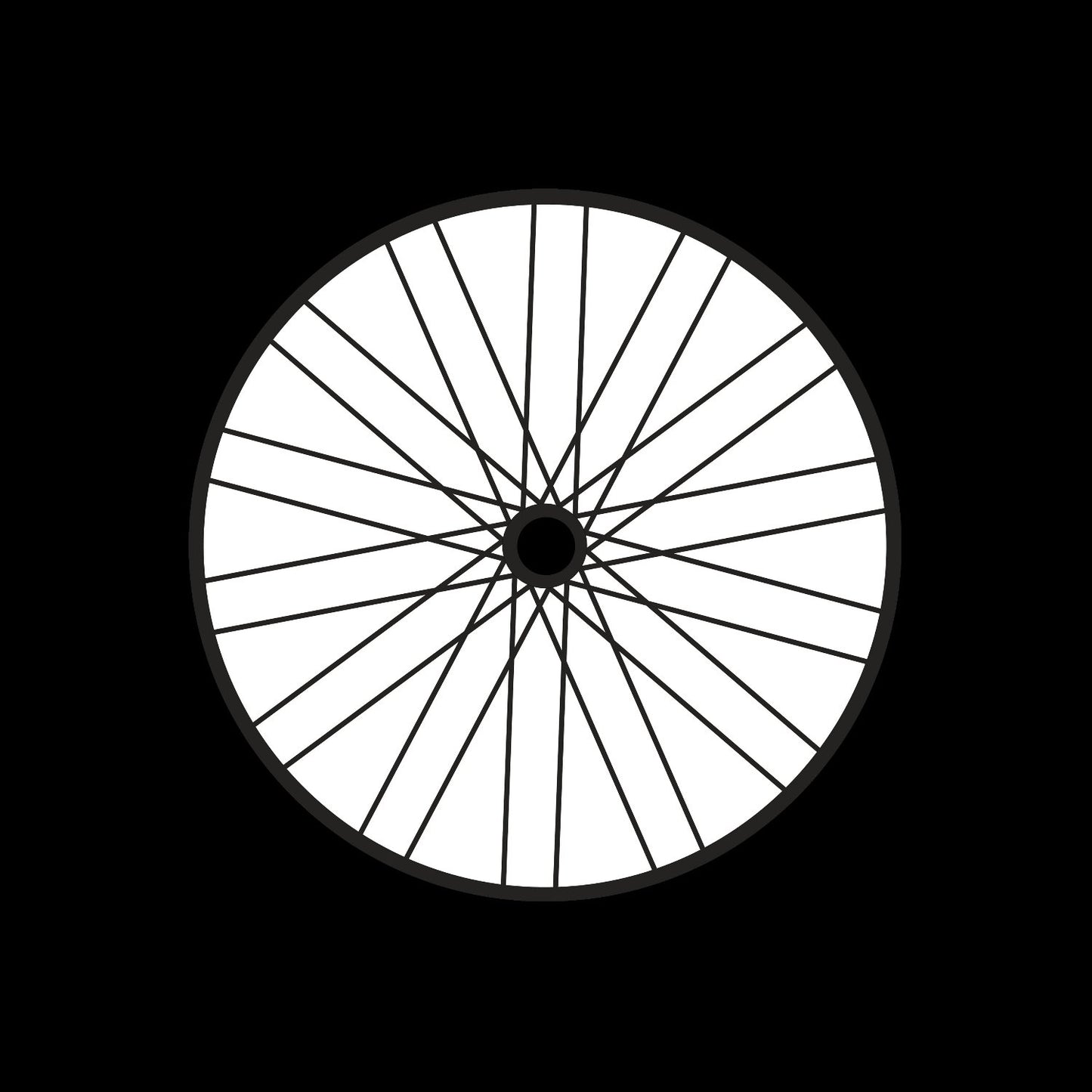 Bicycle Bike Spokes Wheel #2 of 9 Self-Adhesive Promo Record Middle Centre Labels for 7" Vinyl - centerlabels_uk