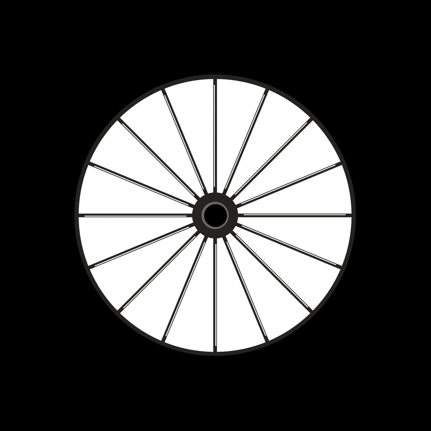 Bicycle Bike Spokes Wheel #3 of 9 Self-Adhesive Promo Record Middle Centre Labels for 7" Vinyl - centerlabels_uk