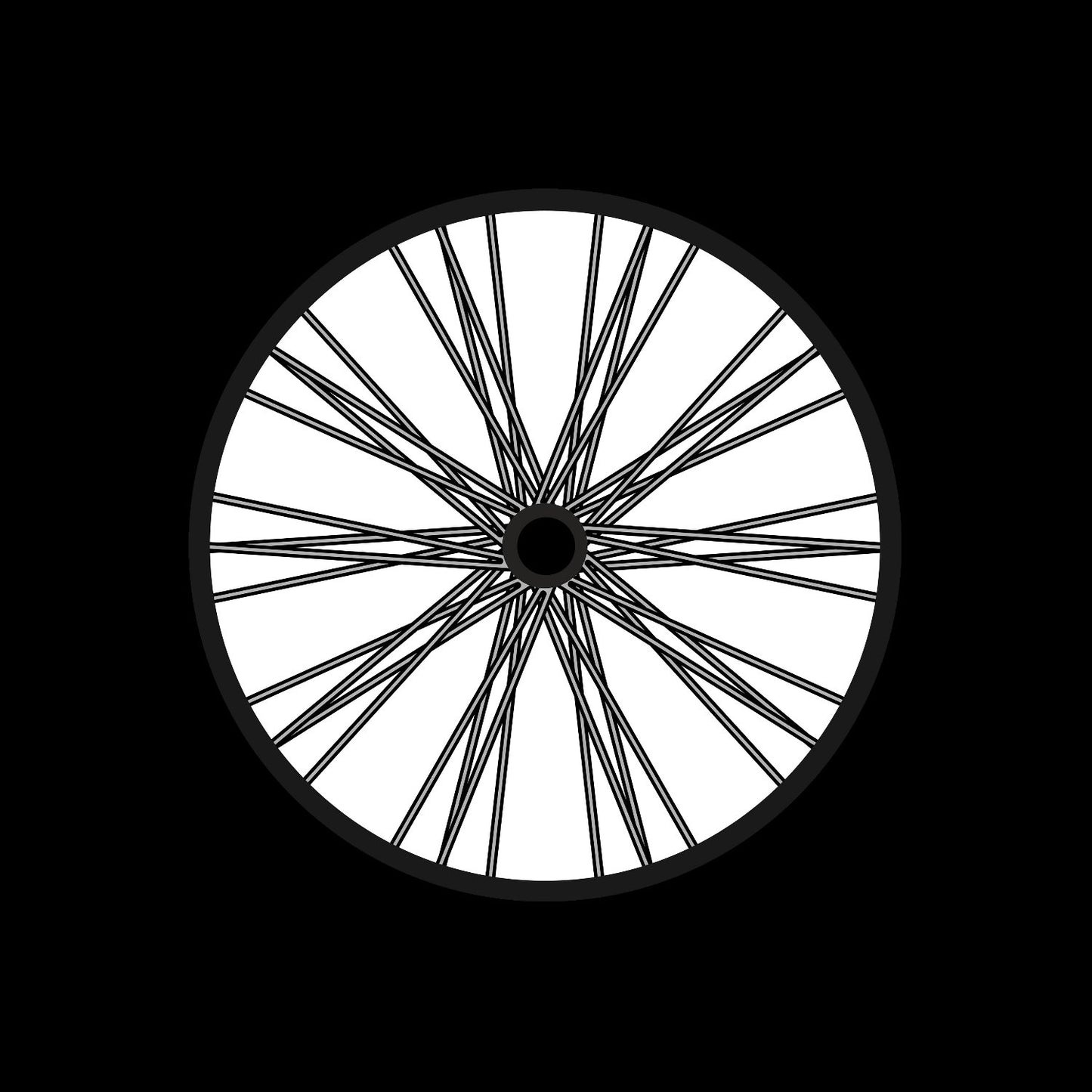 Bicycle Bike Spokes Wheel #4 of 9 Self-Adhesive Promo Record Middle Centre Labels for 7" Vinyl - centerlabels_uk