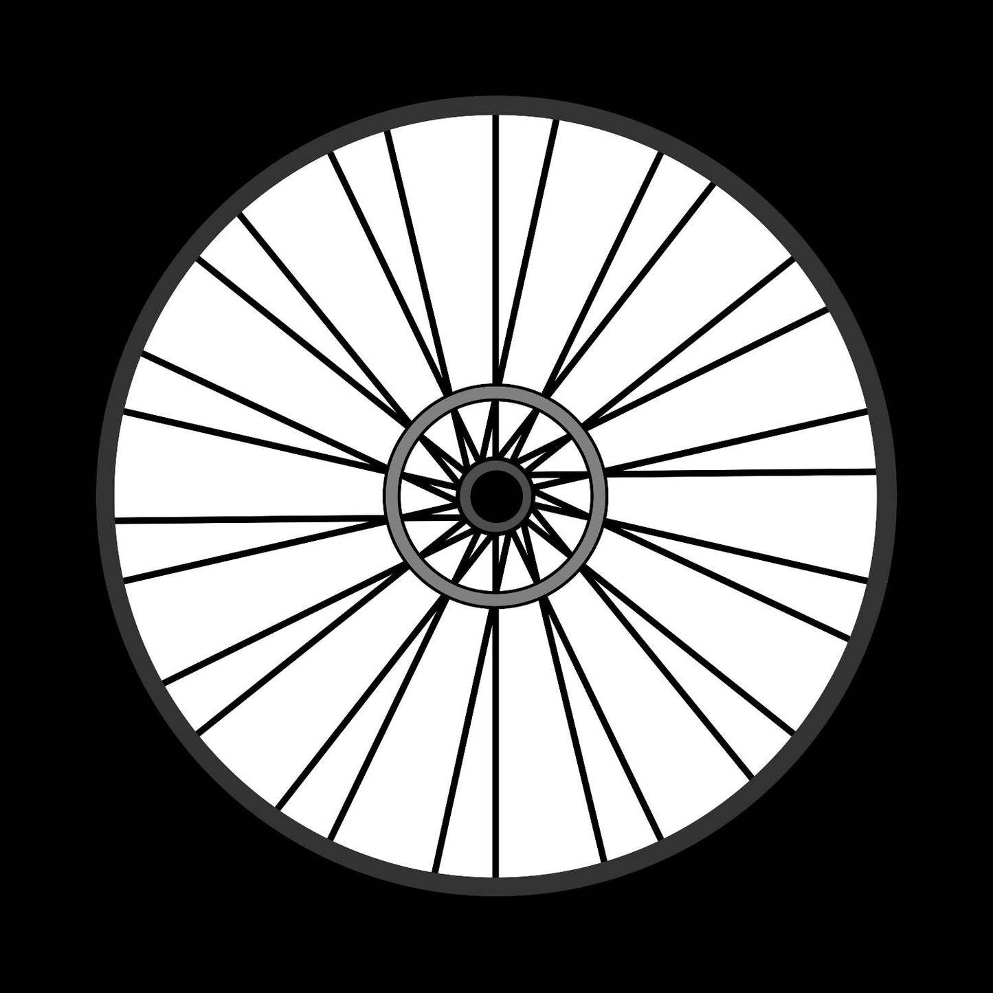 Bicycle Bike Spokes Wheel #5 of 9 Self-Adhesive Promo Record Middle Centre Labels for 10" & 12" Vinyl - centerlabels_uk