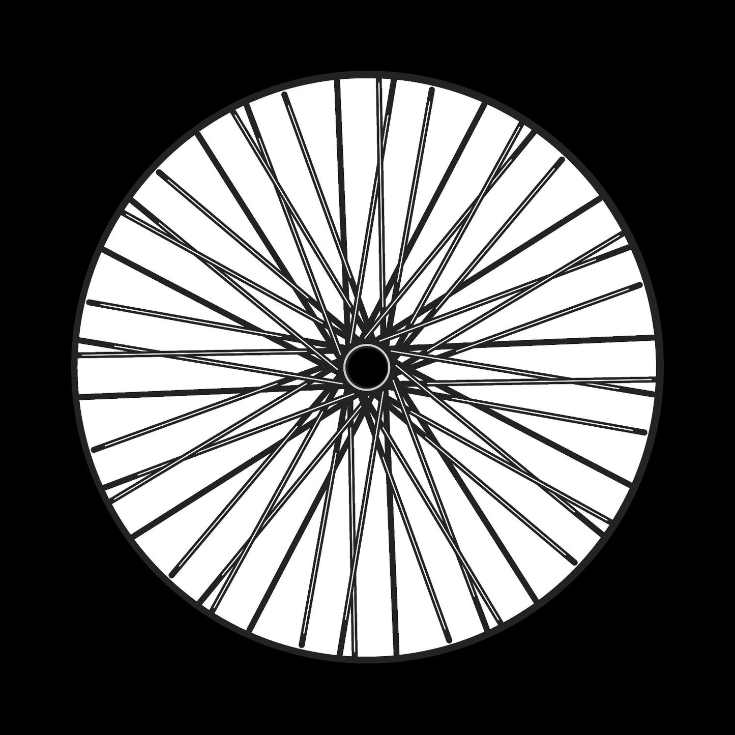 Bicycle Bike Spokes Wheel #7 of 9 Self-Adhesive Promo Record Middle Centre Labels for 10" & 12" Vinyl - centerlabels_uk