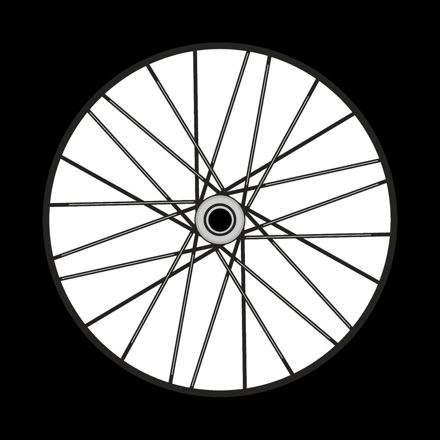 Bicycle Bike Spokes Wheel #8 of 9 Self-Adhesive Promo Record Middle Centre Labels for 10" & 12" Vinyl - centerlabels_uk