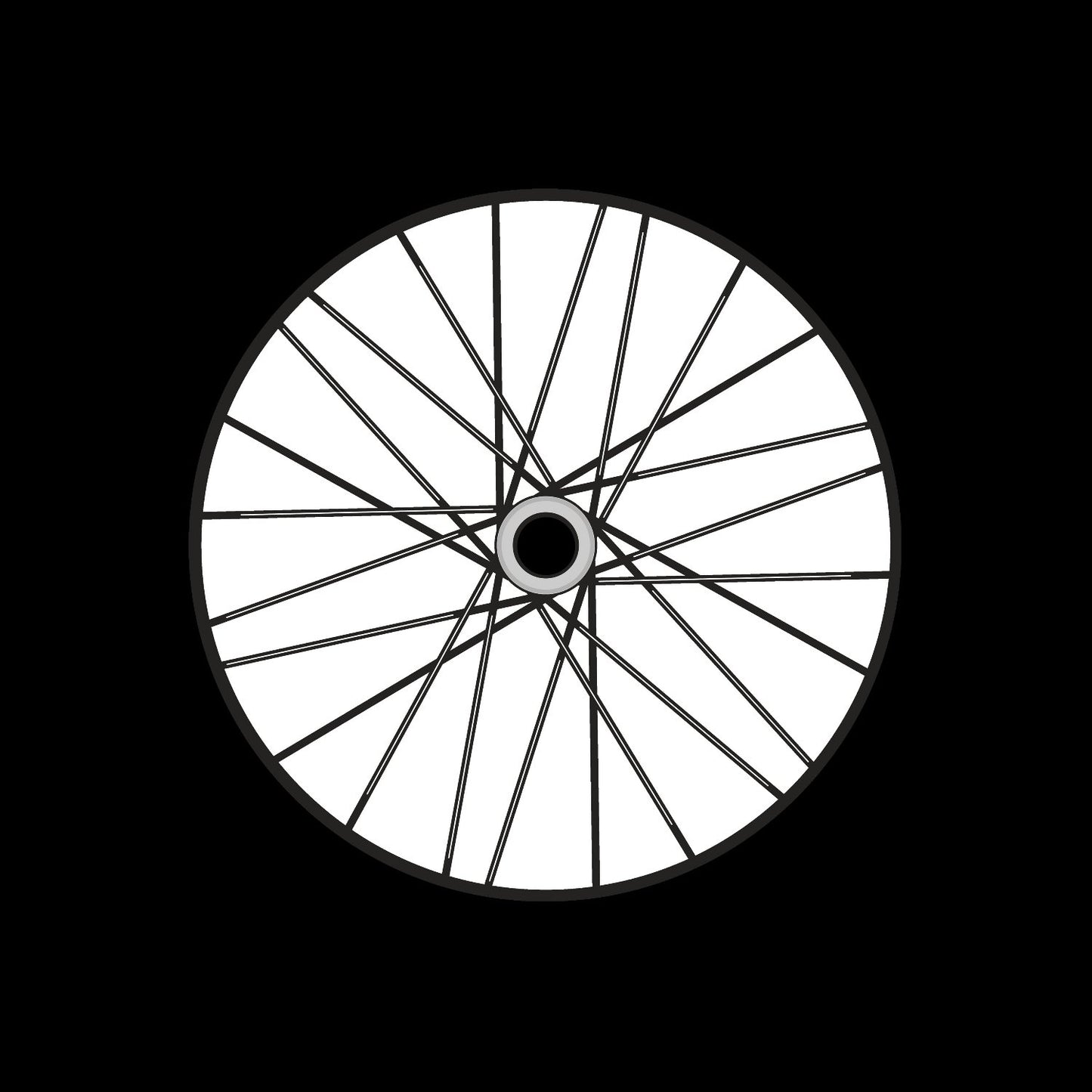 Bicycle Bike Spokes Wheel #8 of 9 Self-Adhesive Promo Record Middle Centre Labels for 7" Vinyl - centerlabels_uk