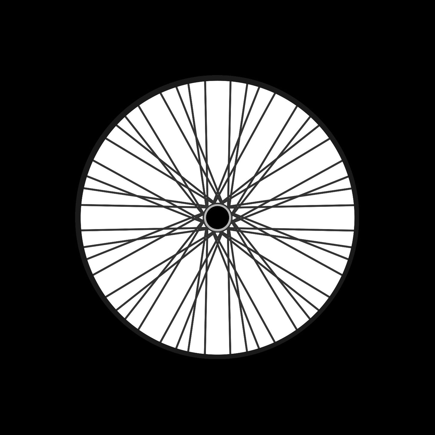 Bicycle Bike Spokes Wheel #9 of 9 Self-Adhesive Promo Record Middle Centre Labels for 7" Vinyl - centerlabels_uk