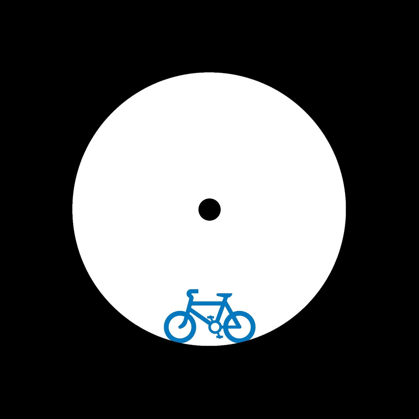 7" Bicycle Bike Record Middle