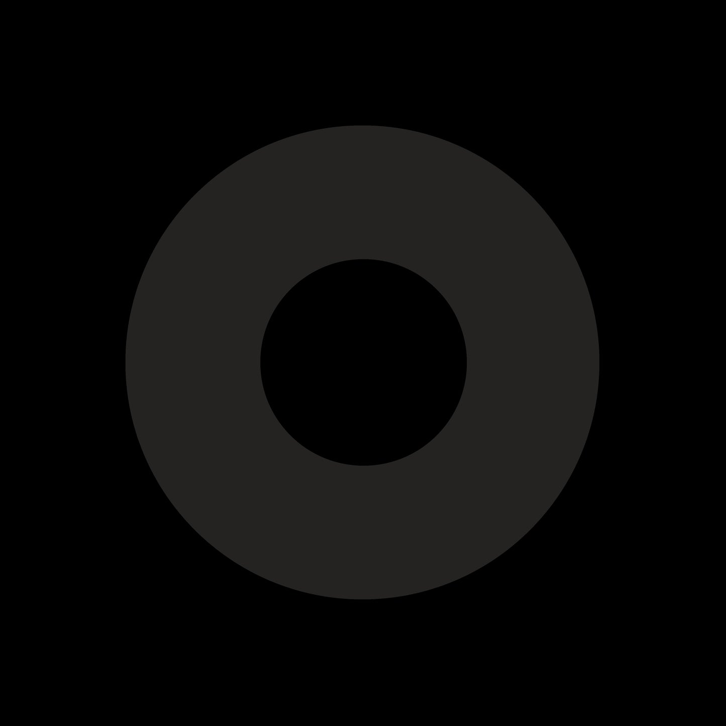 Blank Matte Black 7" Jukebox, 7", 10", 12"/LP Vinyl Record Centre Labels (Pair)