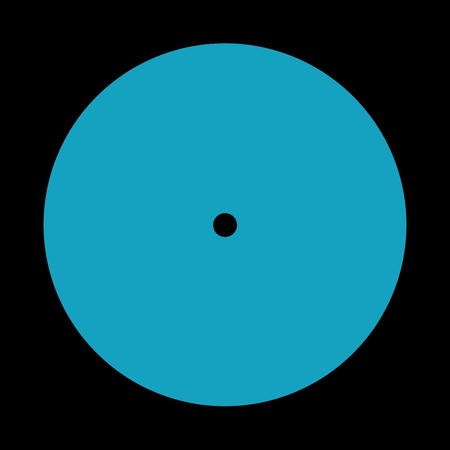 Blank Matte Blue Promo Record Labels