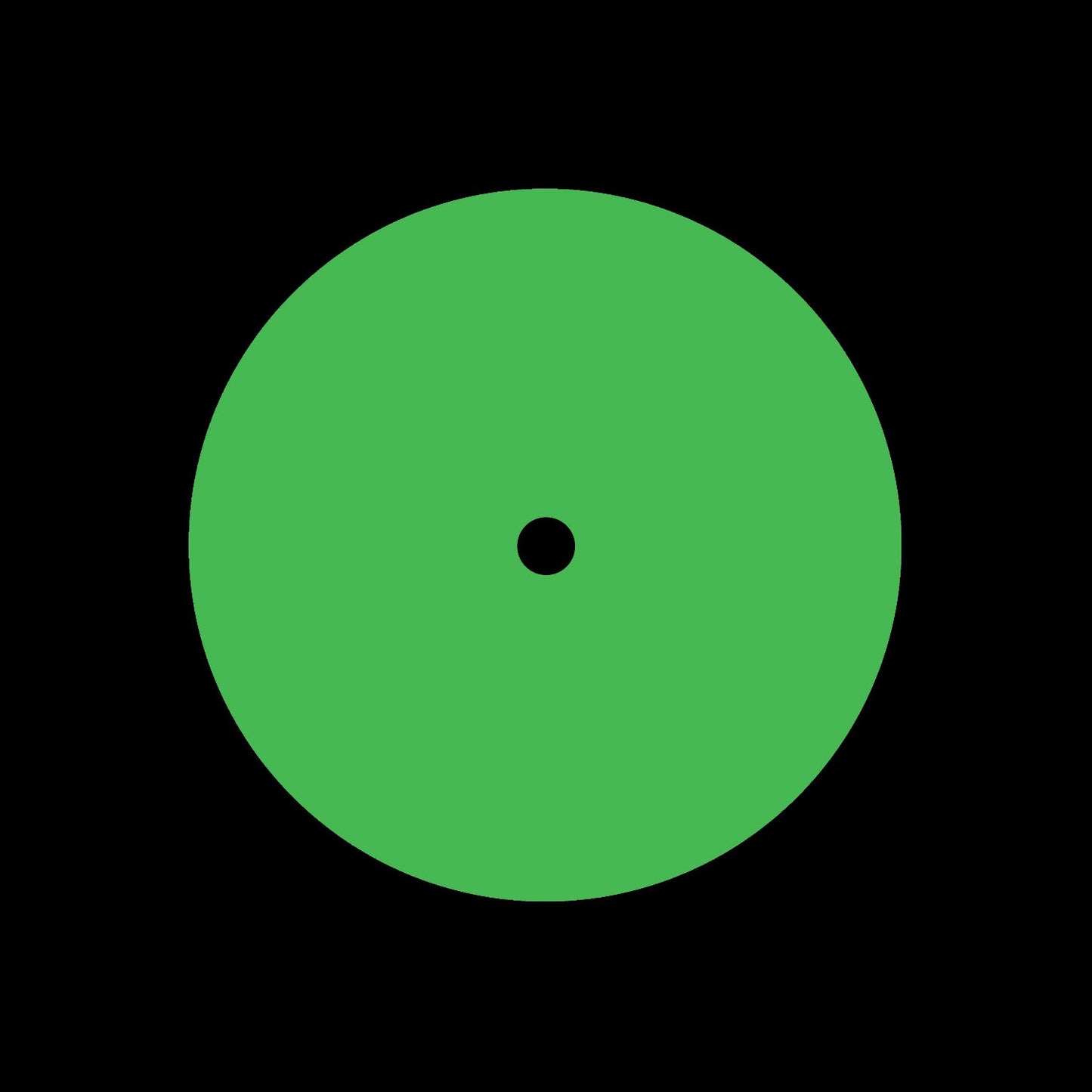 Blank Matte Bright Green 7" Vinyl Promo Record Labels