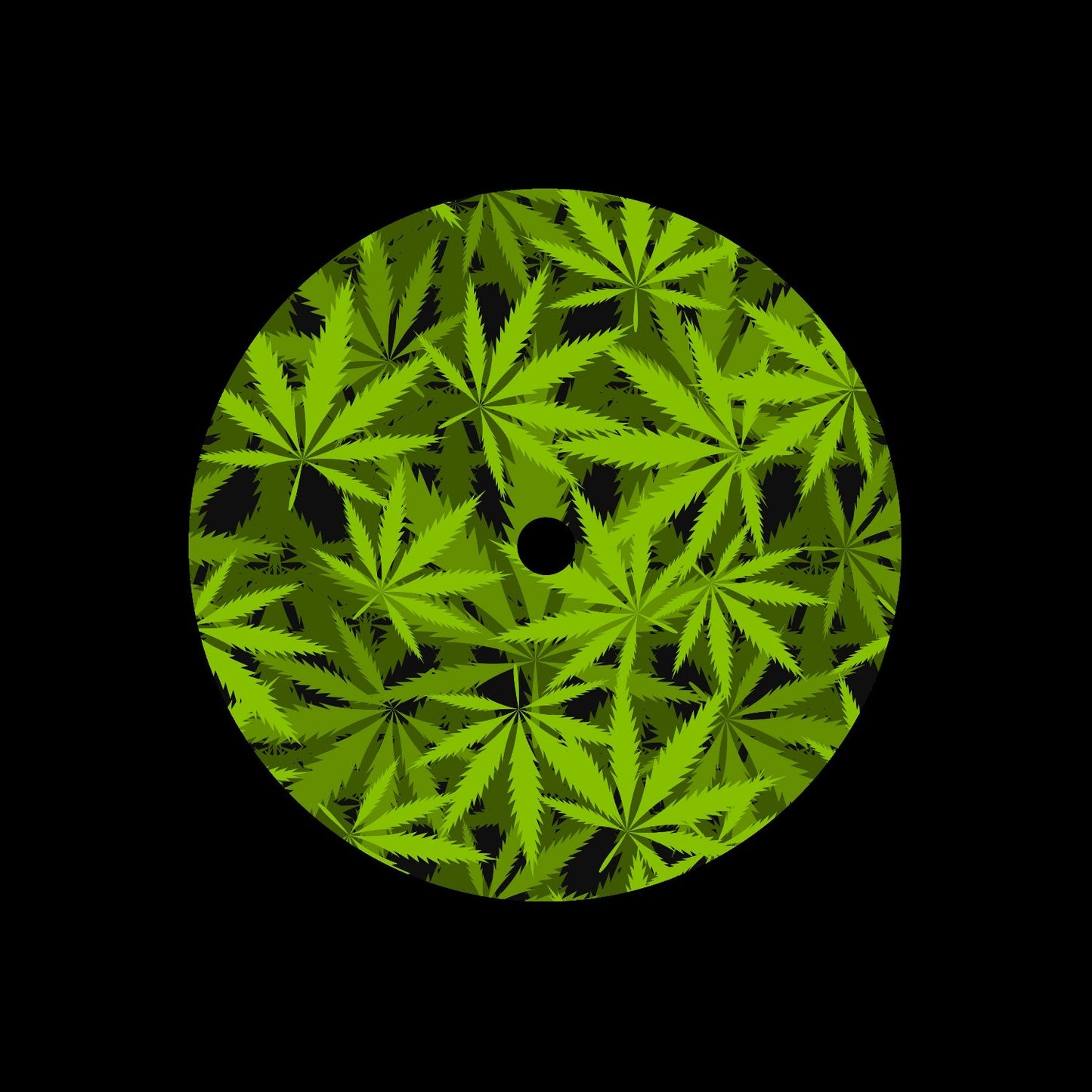 Cannabis Background 7" Custom Turntable Record Labels