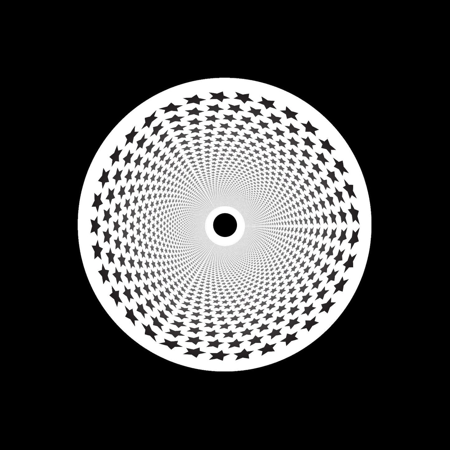 Star Tunnel Optical Self-Adhesive 7" Record Labels