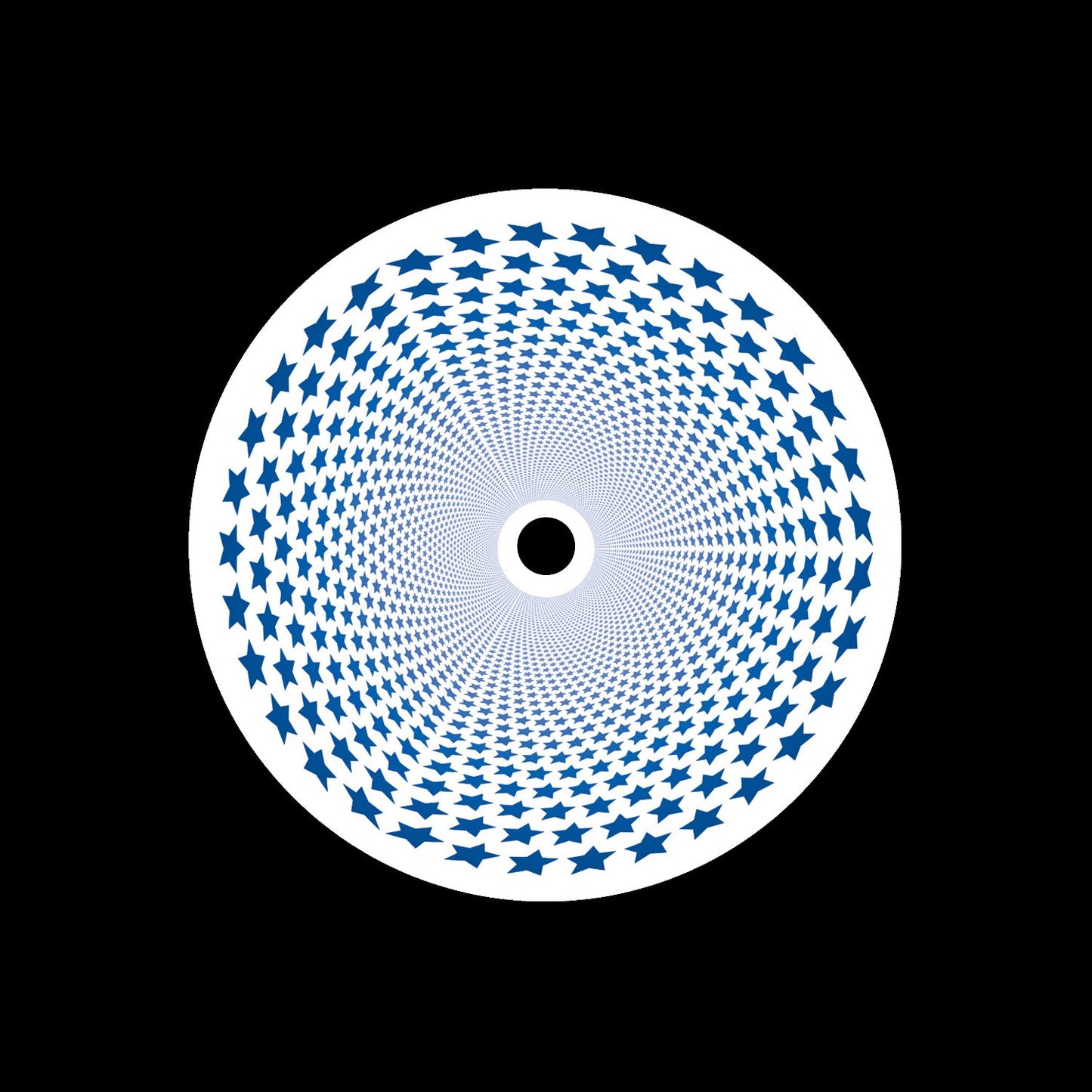 Star Tunnel Optical Self-Adhesive 7" Vinyl Record Labels