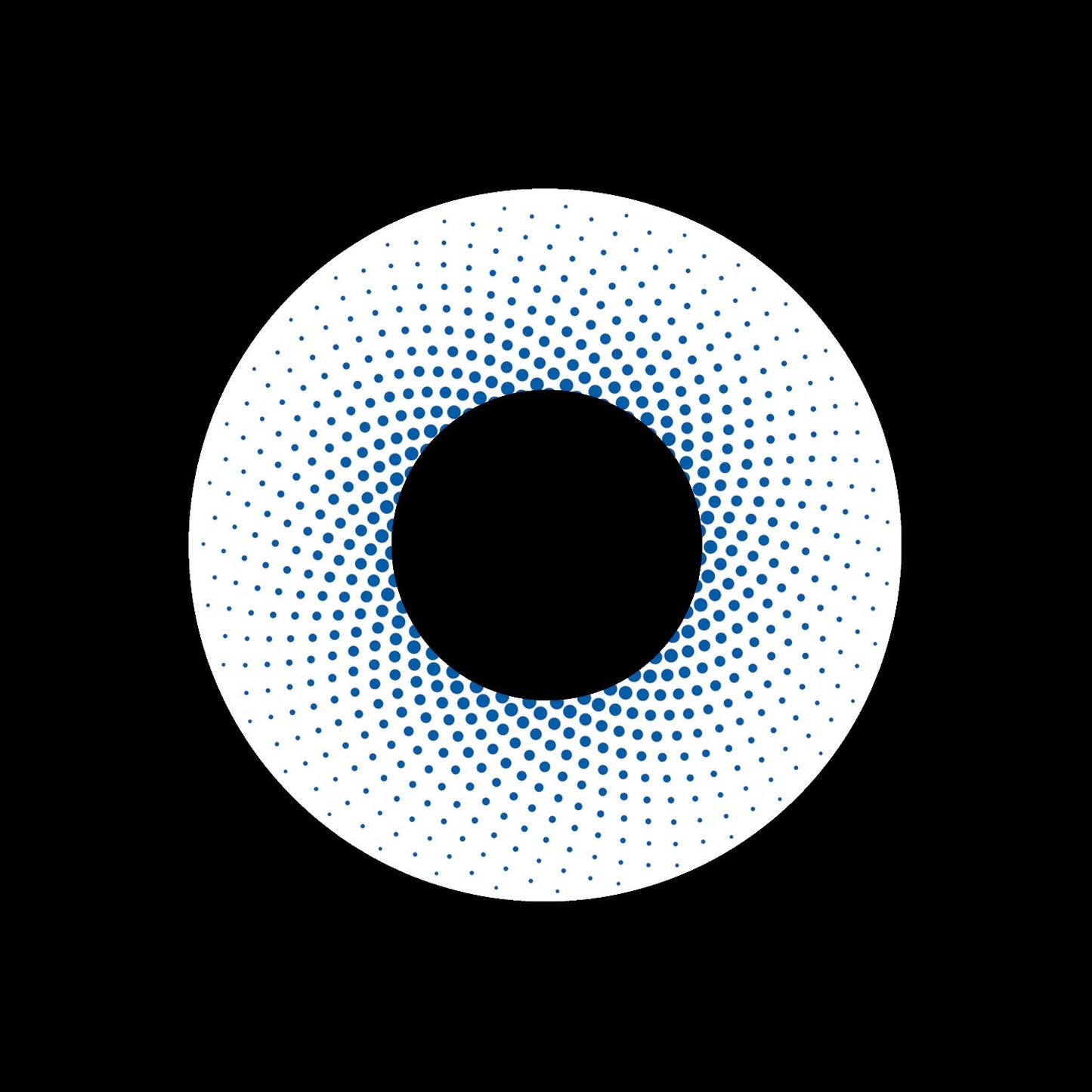 Dot Mandala Blue Jukebox Record Self-Adhesive Paper Centre Labels