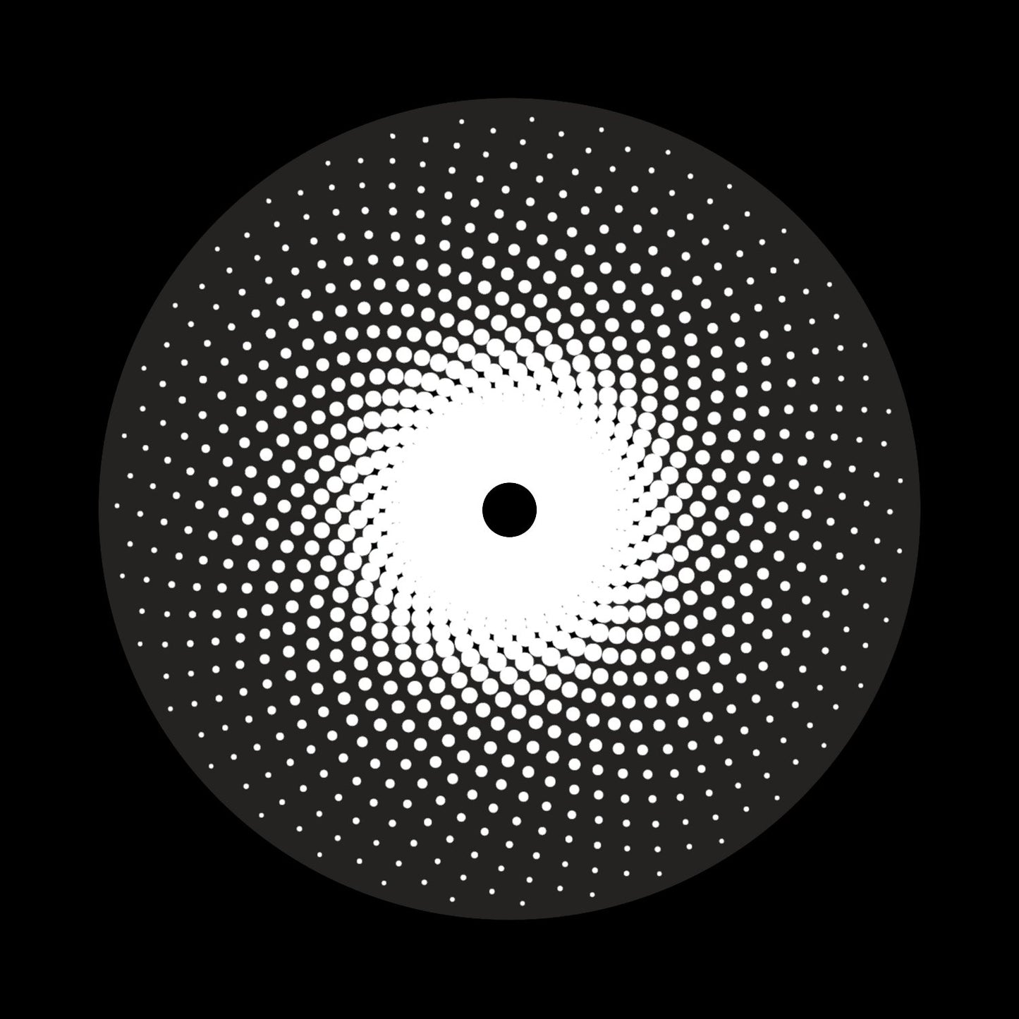 Dot Mandala Inverse 12" Record Self-Adhesive UV Gloss Paper Labels