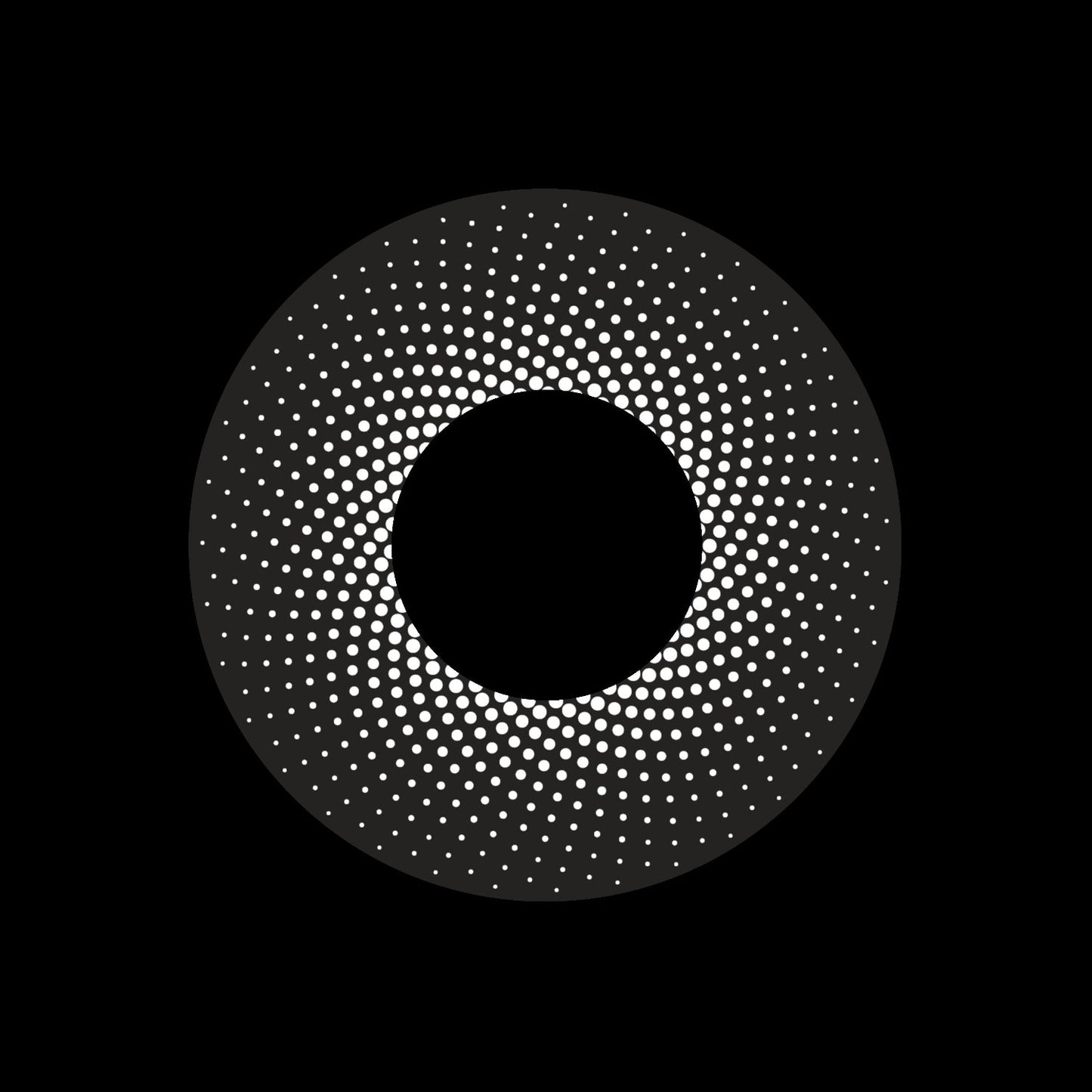 Dot Mandala Inverse Large Hole Record Self-Adhesive UV Gloss Paper Labels