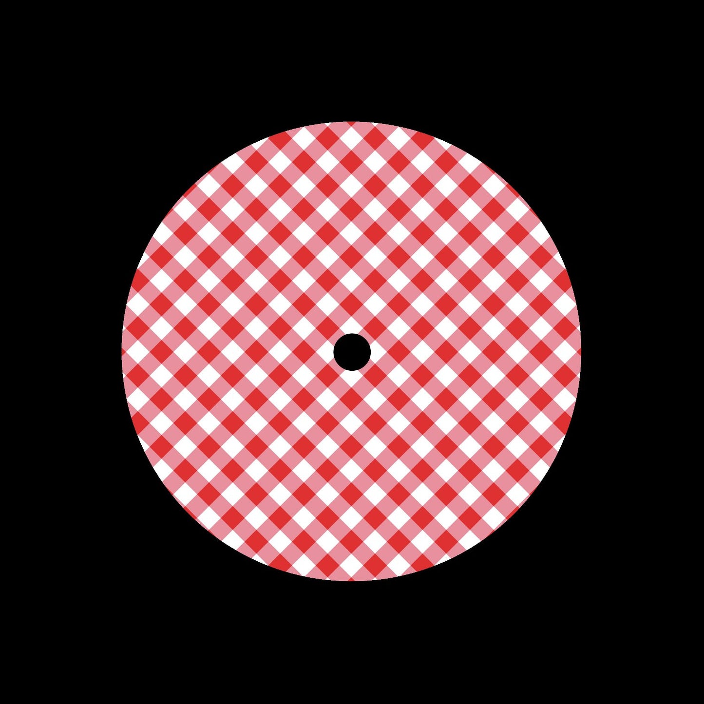 Gingham Checker 7" Record Centre Labels UK