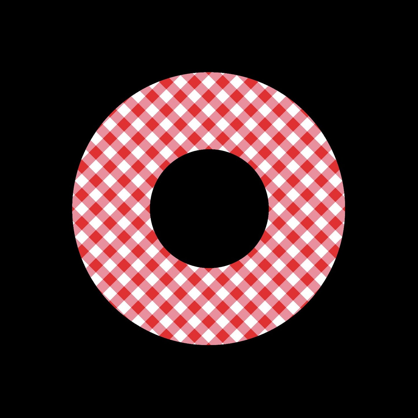 Gingham Checker Jukebox Record Centre Labels UK
