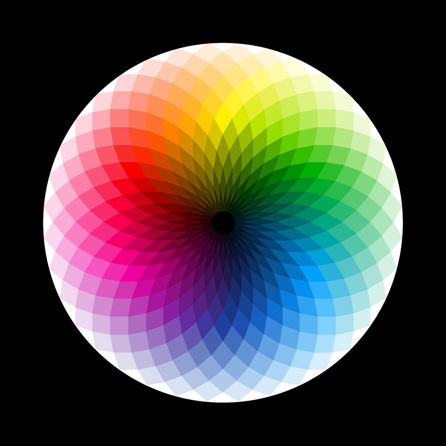 Colour Wheel DVS Vinyl Record Center Labels centerlabels_uk