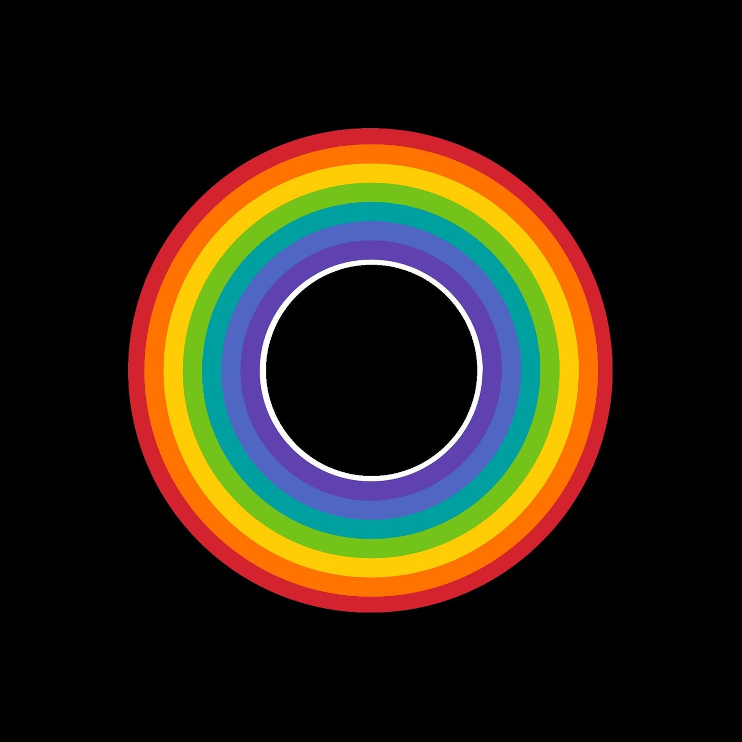 Colourful Circular Rainbow Spectrum Gloss Self-Adhesive Center Labels for Jukebox Vinyl Records - centerlabels_uk
