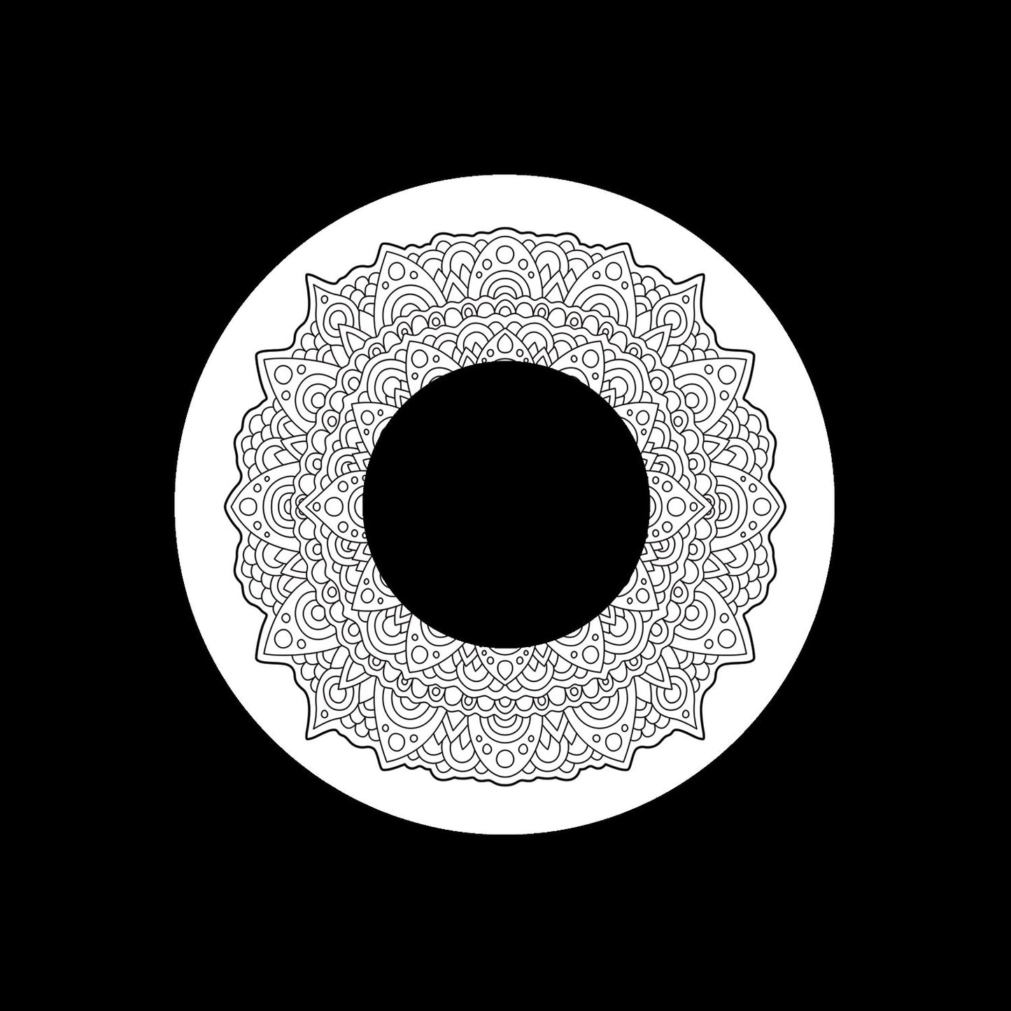 Mono Abstract Round Pattern Gloss White Promo Jukebox Labels centerlabels_uk
