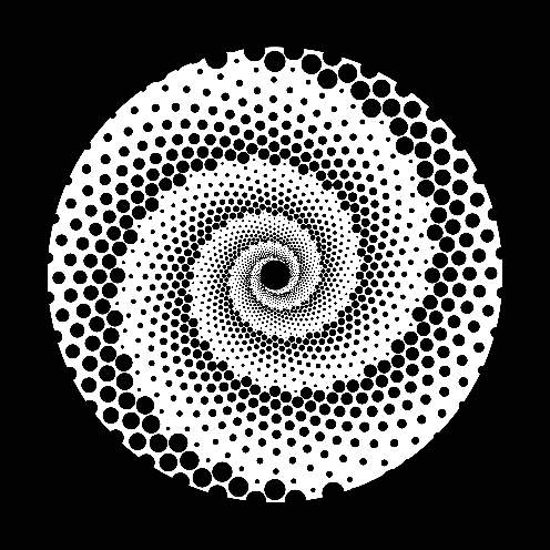 Spiral Dot Background GIF