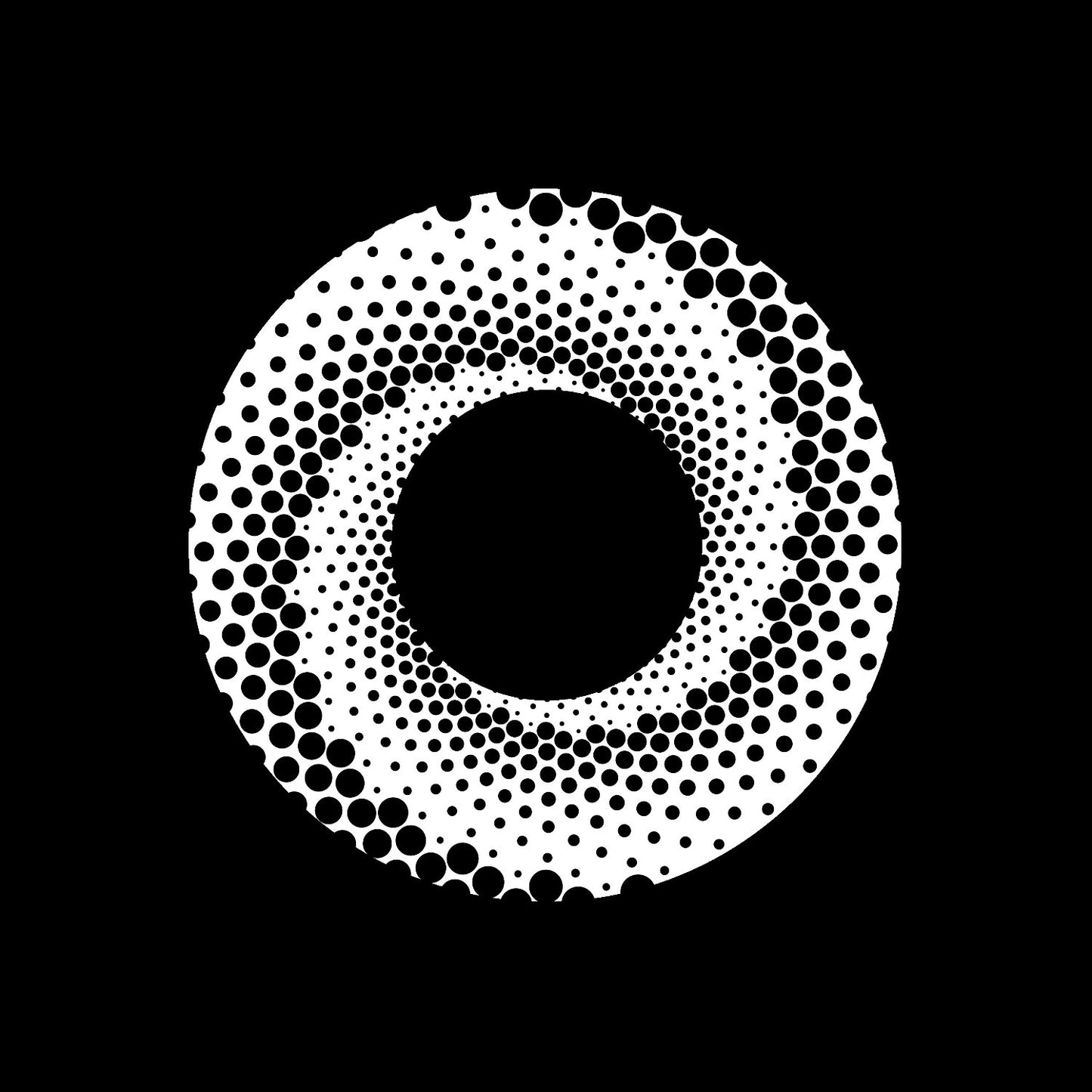 Spiral Dot Background Hypnotic Custom Self-Adhesive Promo Record Middles for Jukebox Vinyl - centerlabels_uk