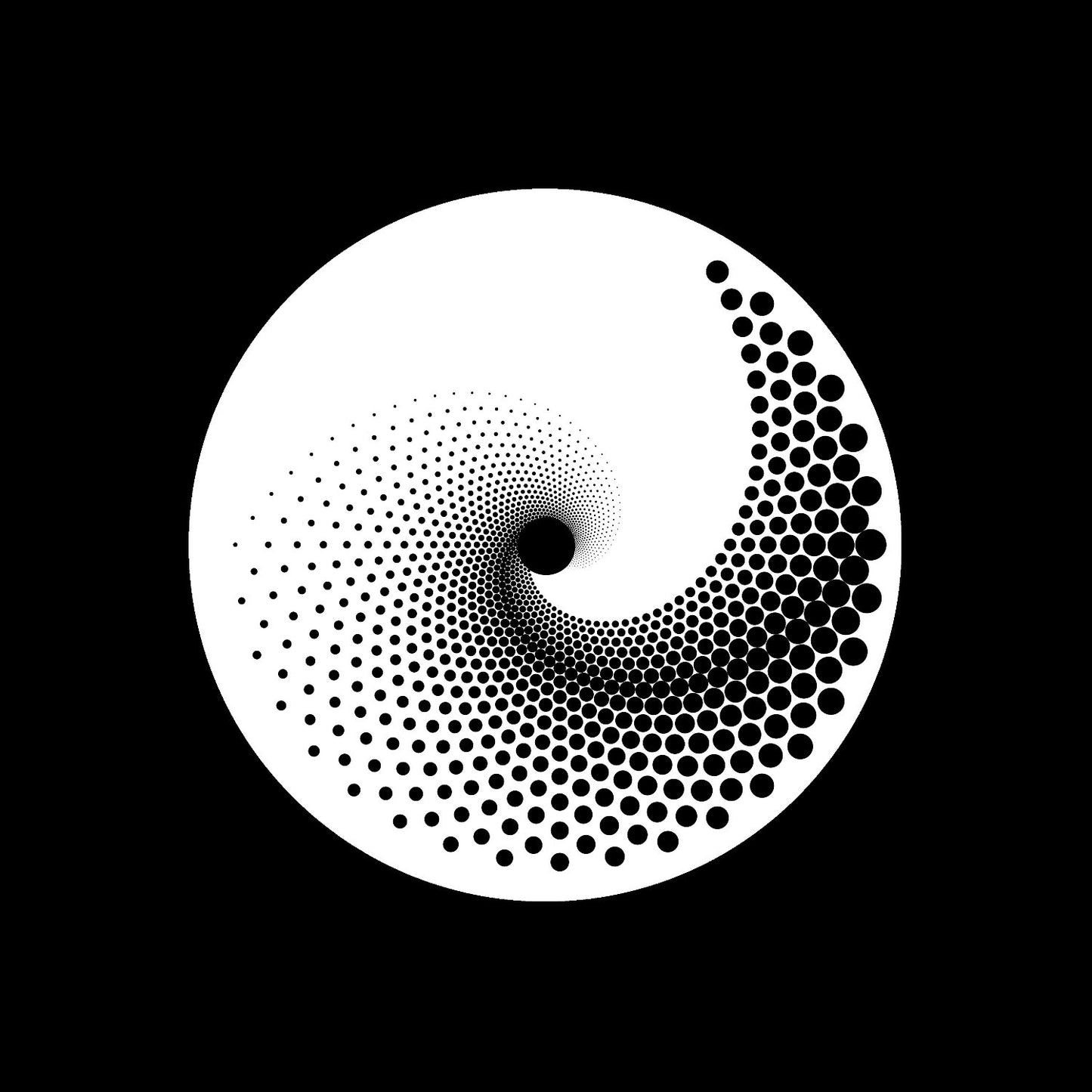 Spiral Dot Design Custom Gloss Self-Adhesive Record Center Labels for 7" Vinyl - centerlabels_uk