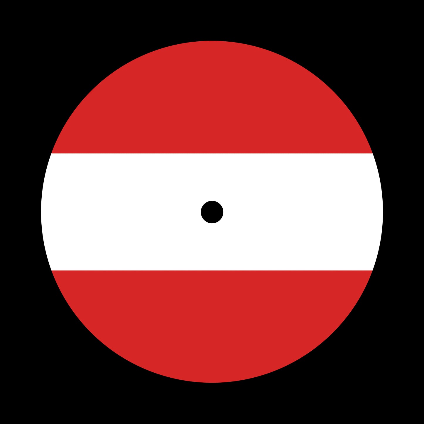 Flags of the World - Austria Austrian 7", 10", 12"/LP Vinyl Record Centre Labels (Pair)