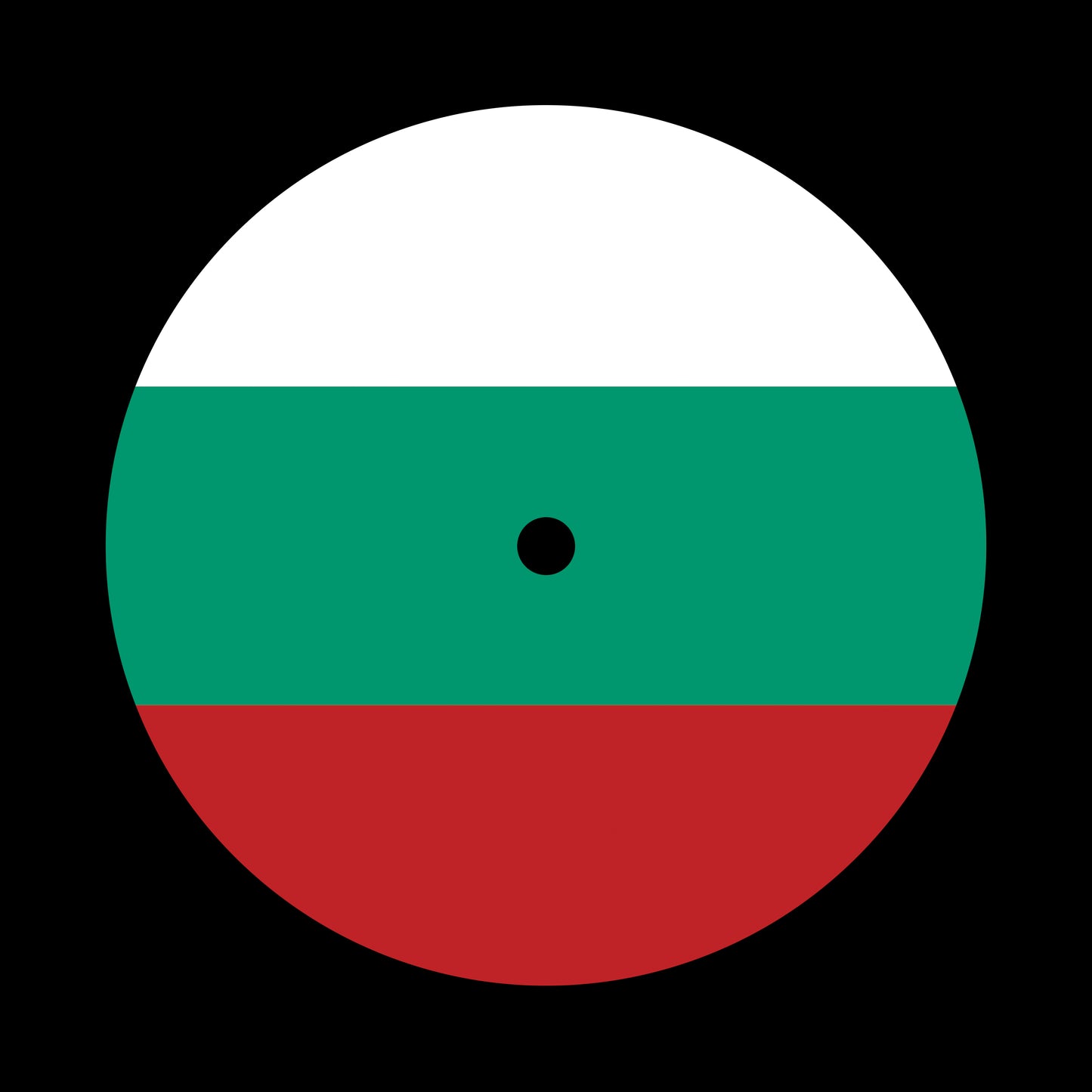 Flags of the World - Bulgaria Bulgarian 7", 10", 12"/LP Vinyl Record Centre Labels (Pair)